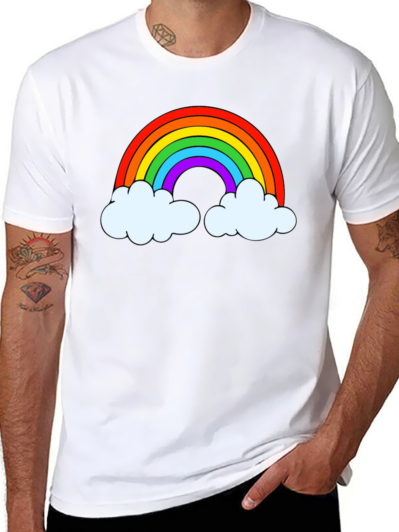 Rainbow Graphic Mens T-Shirt