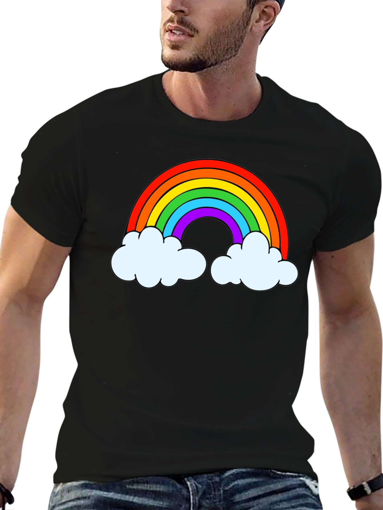 Rainbow Graphic Mens T-Shirt