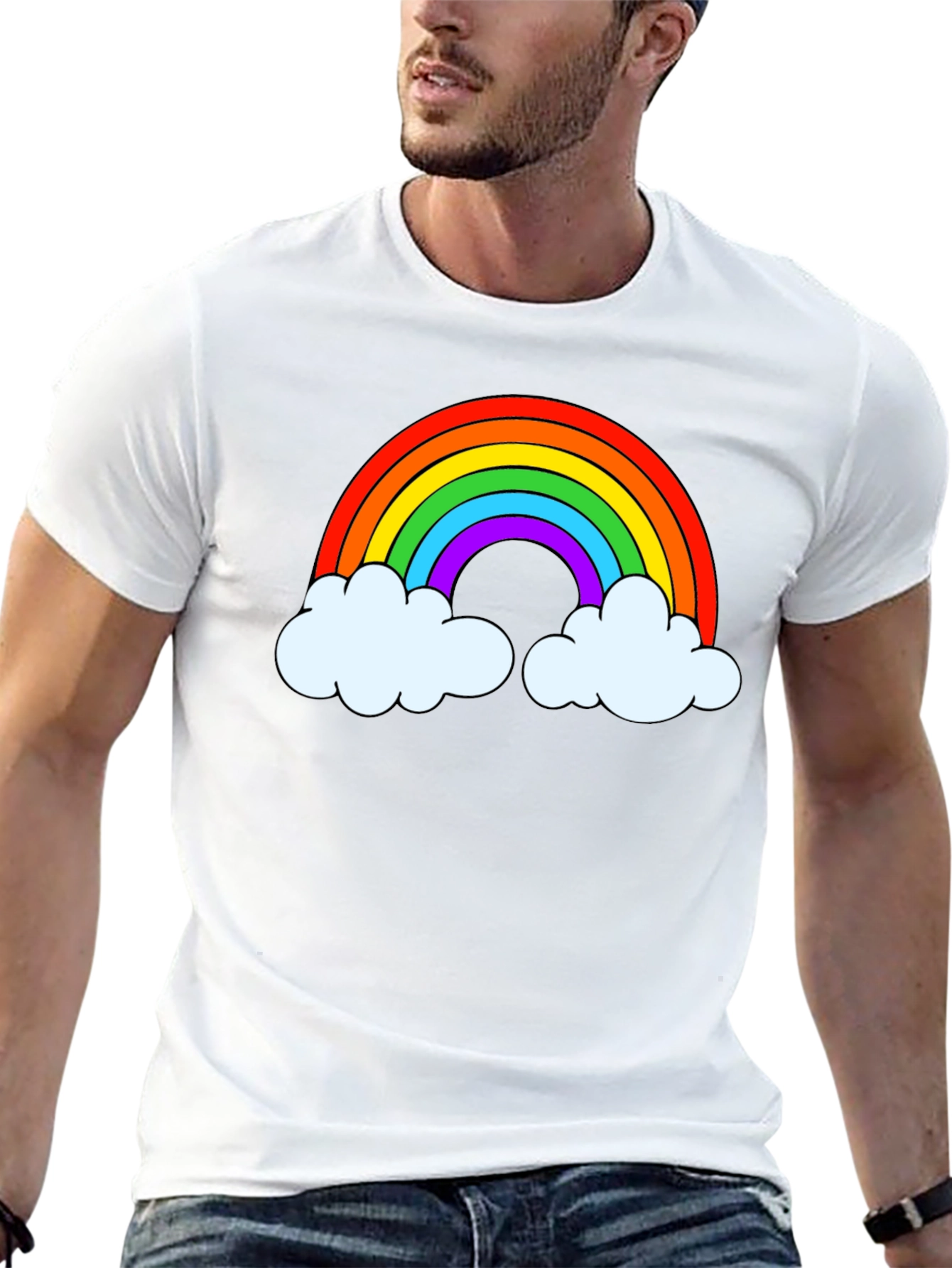 Rainbow Graphic Mens T-Shirt