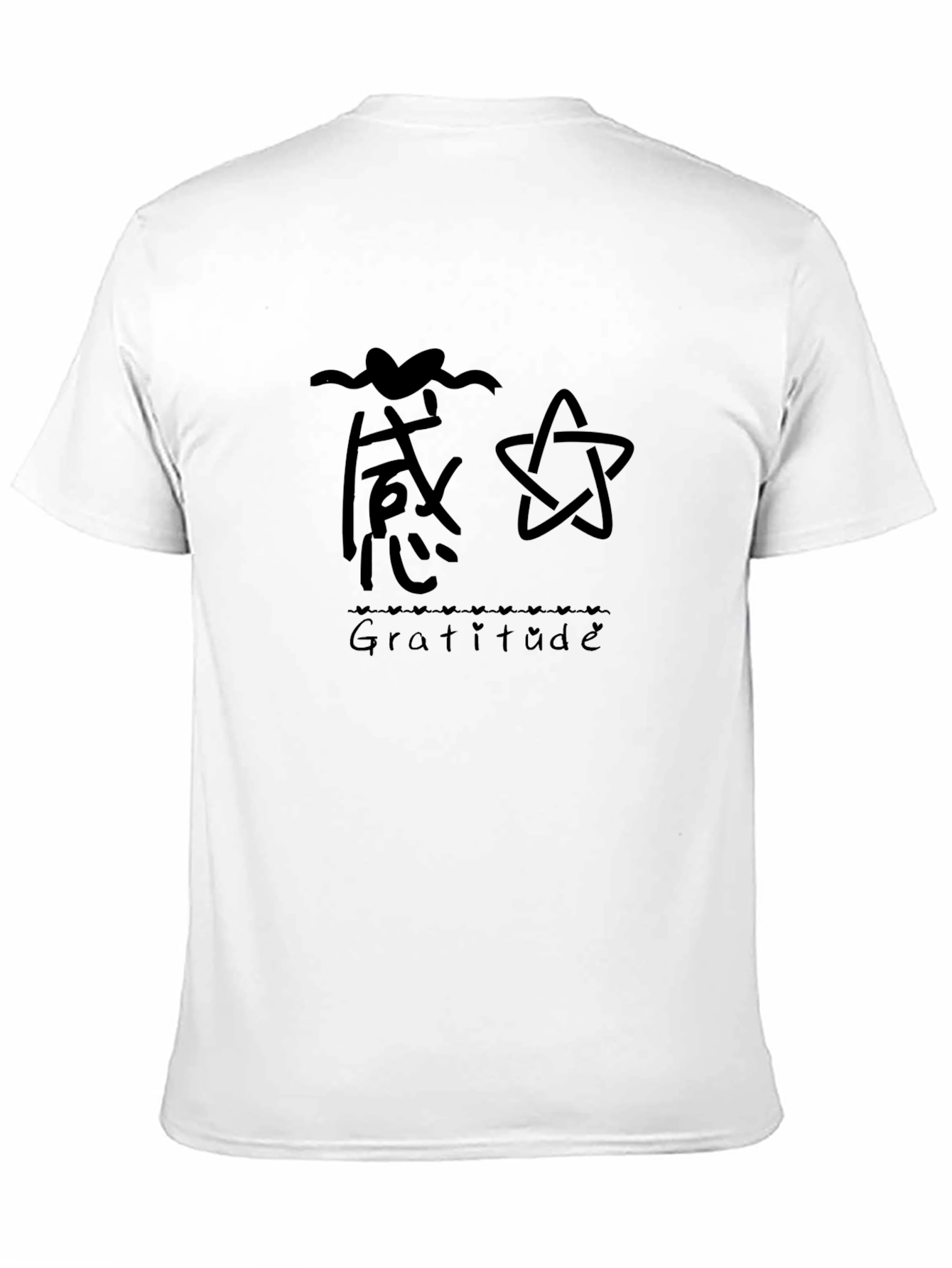 Gratitude Graphic Tee - Black Cotton Blend