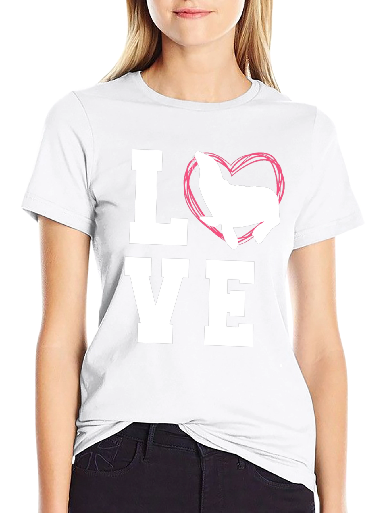Love Seal T-Shirt - Mens Black Graphic Tee