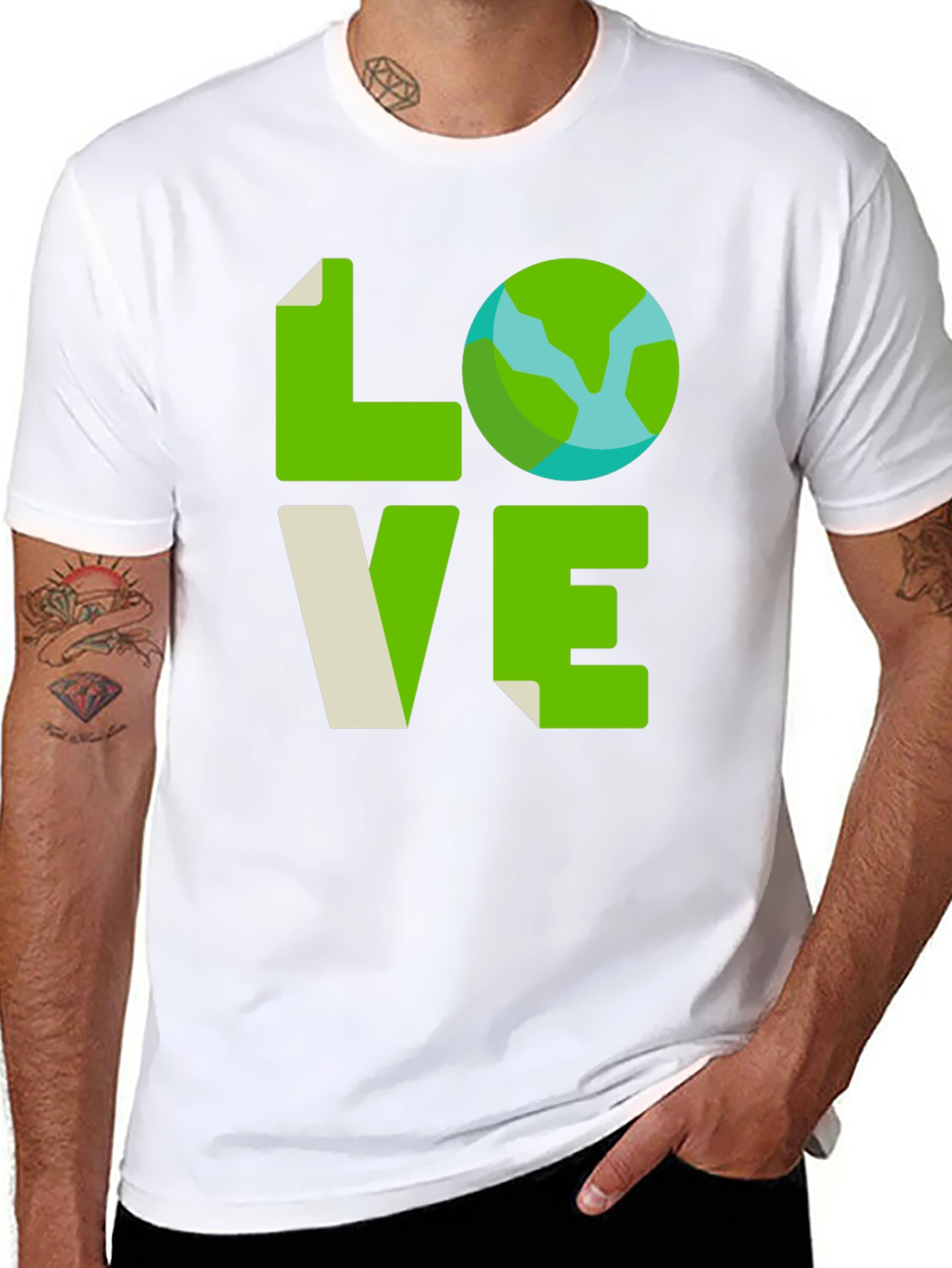 Love Earth T-Shirt - Green Planet Tee