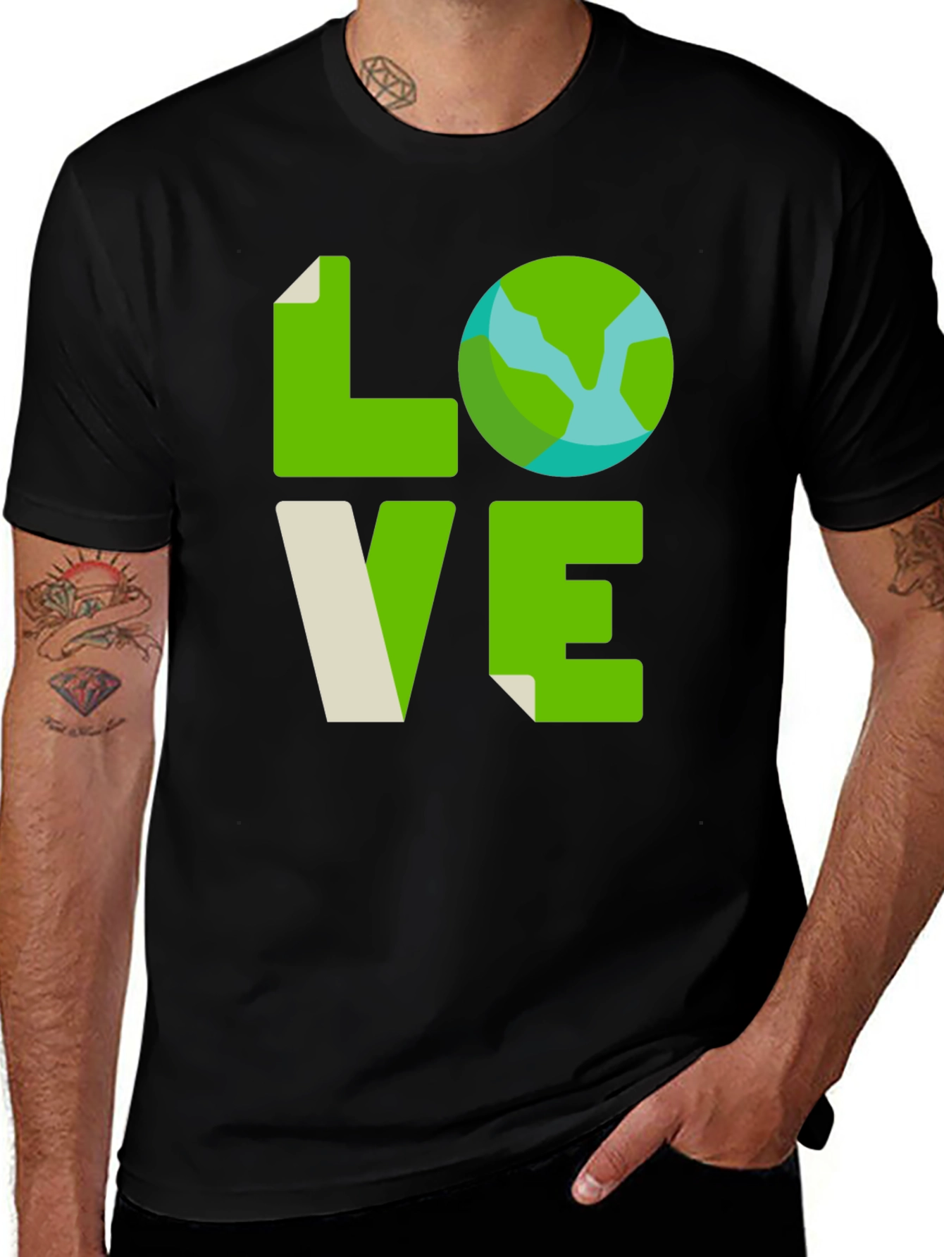 Love Earth T-Shirt - Green Planet Tee