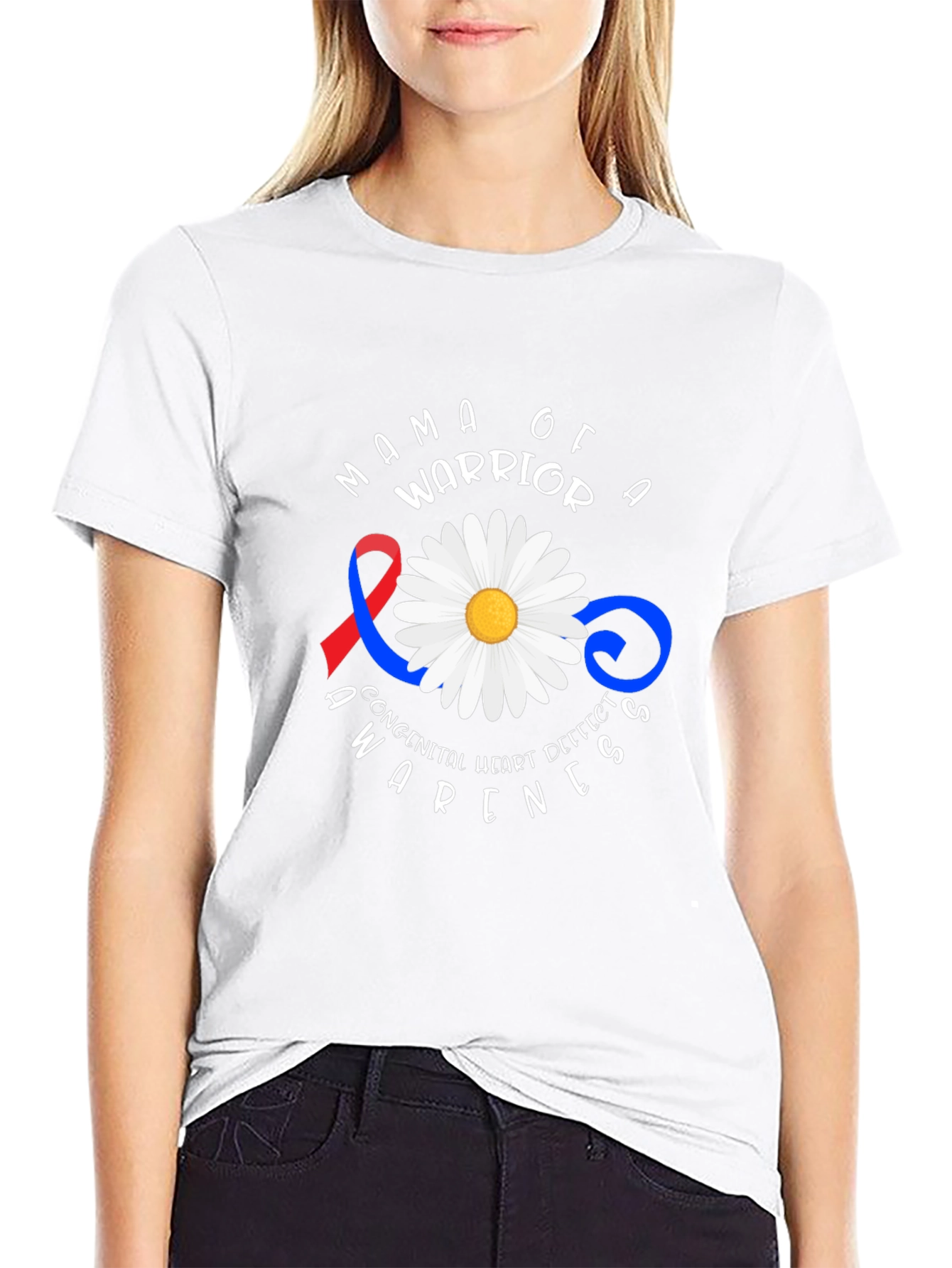 Mama of a Warrior CHD Awareness T-Shirt