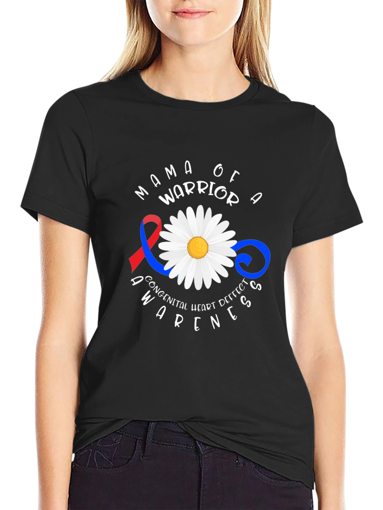 Mama of a Warrior CHD Awareness T-Shirt