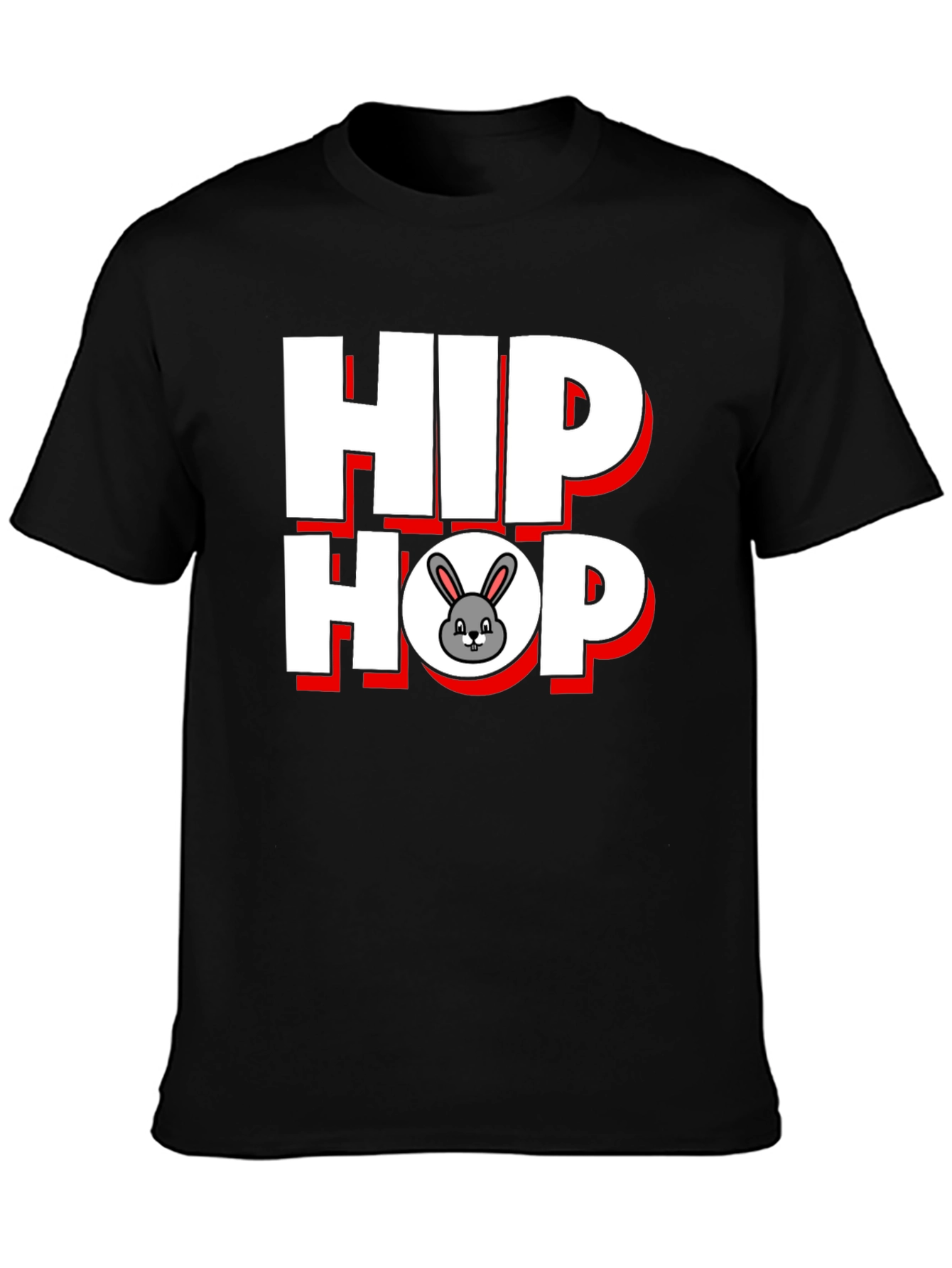 Hip Hop Bunny Graphic T-Shirt