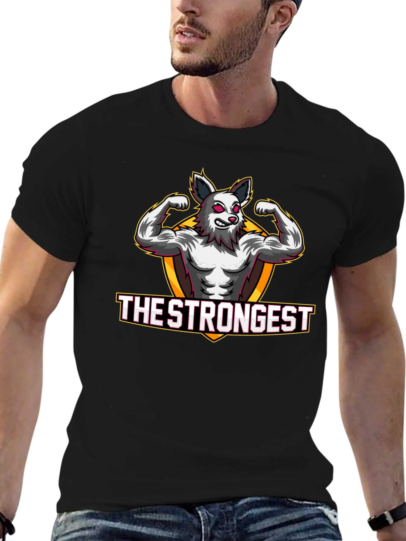 The Strongest Wolf Graphic T-Shirt