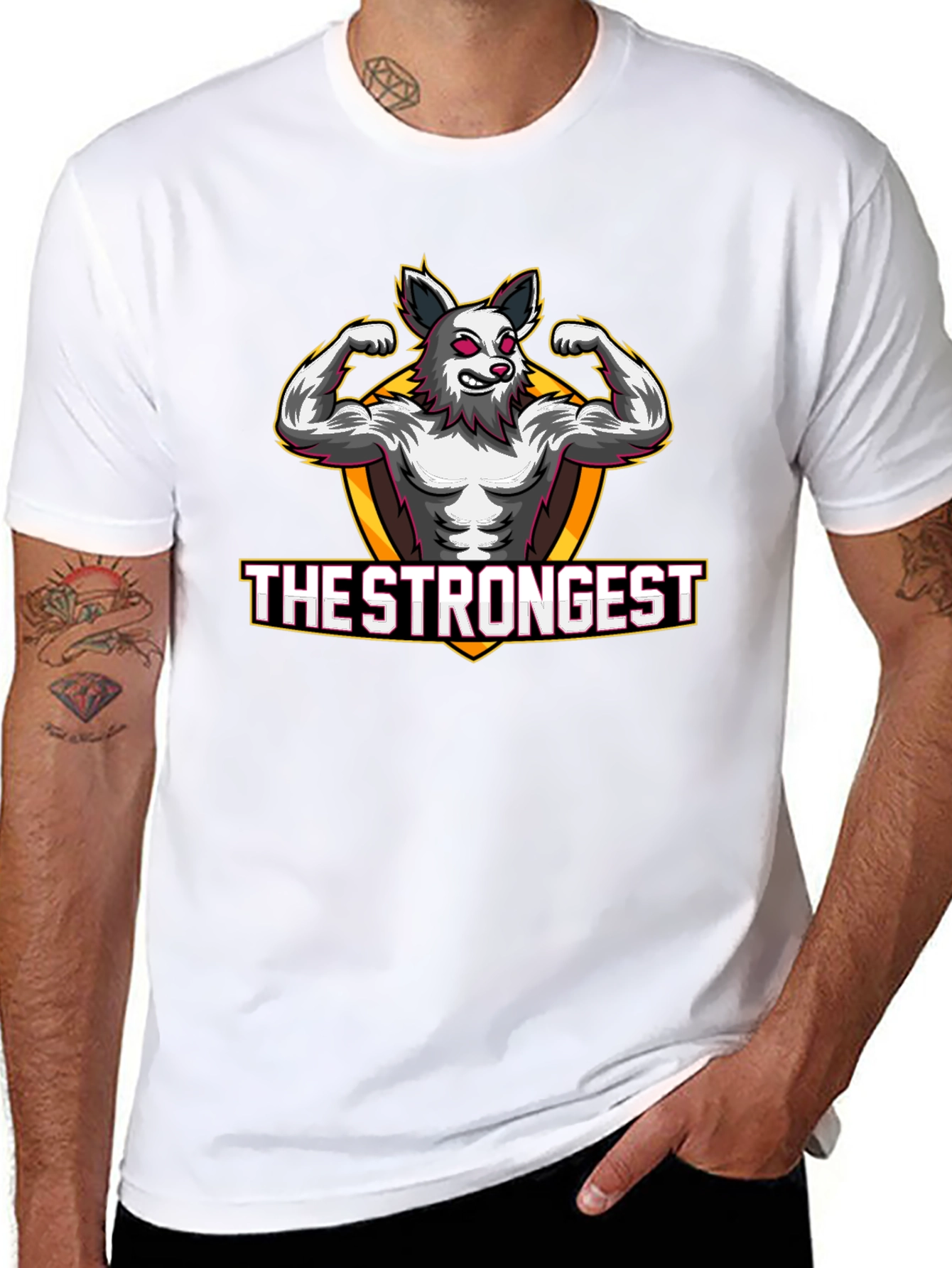 The Strongest Wolf Graphic T-Shirt