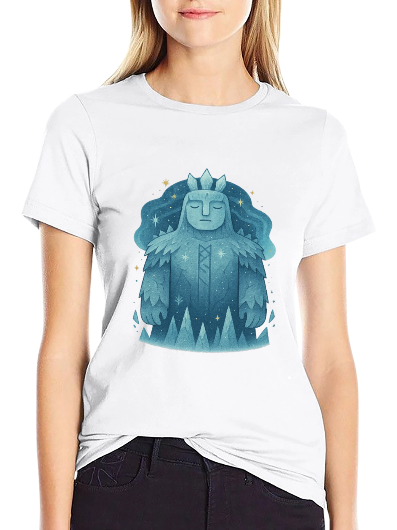 Winter Spirit Graphic Tee - Black