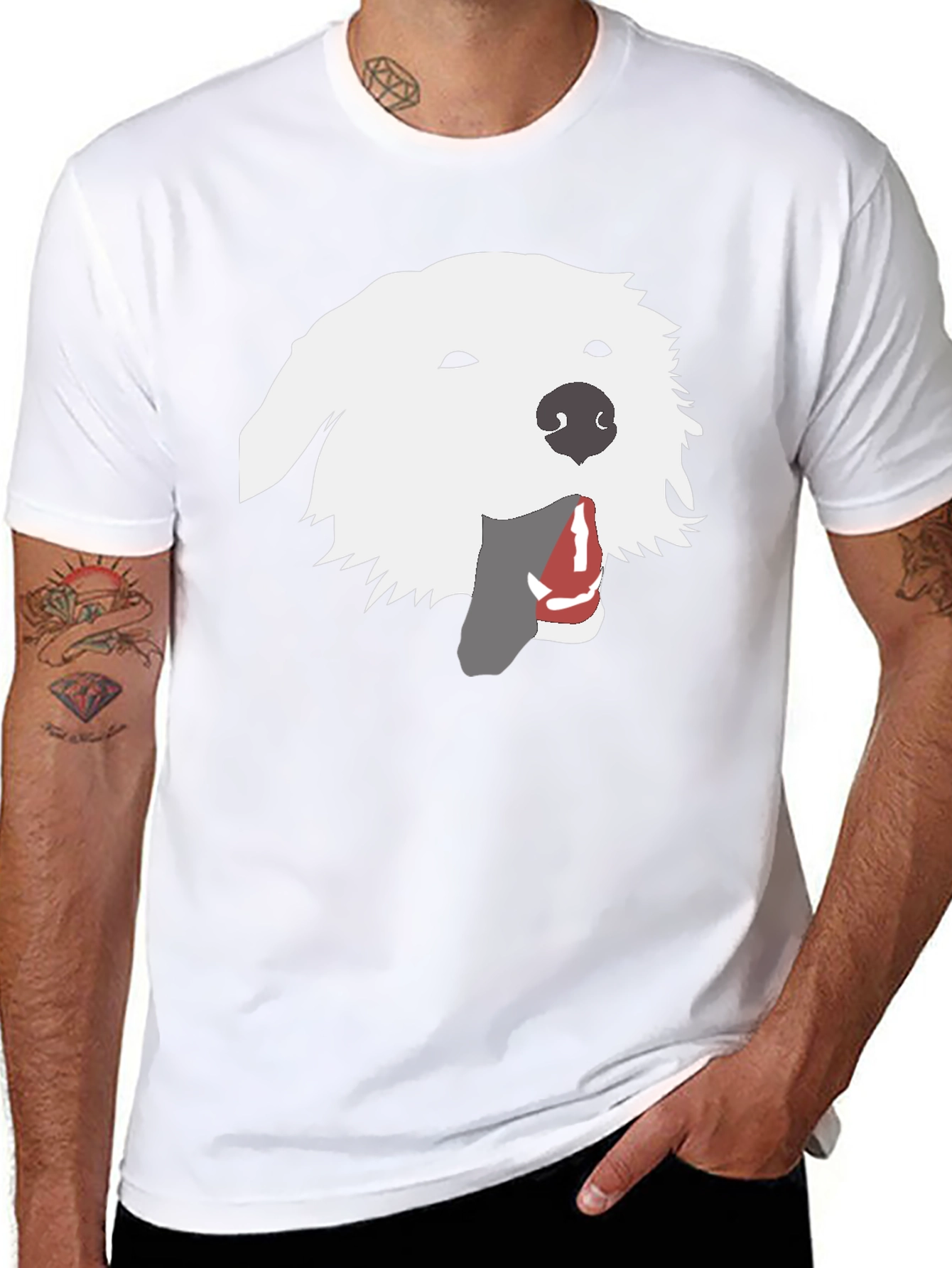 Dog Graphic Tee - Black T-Shirt