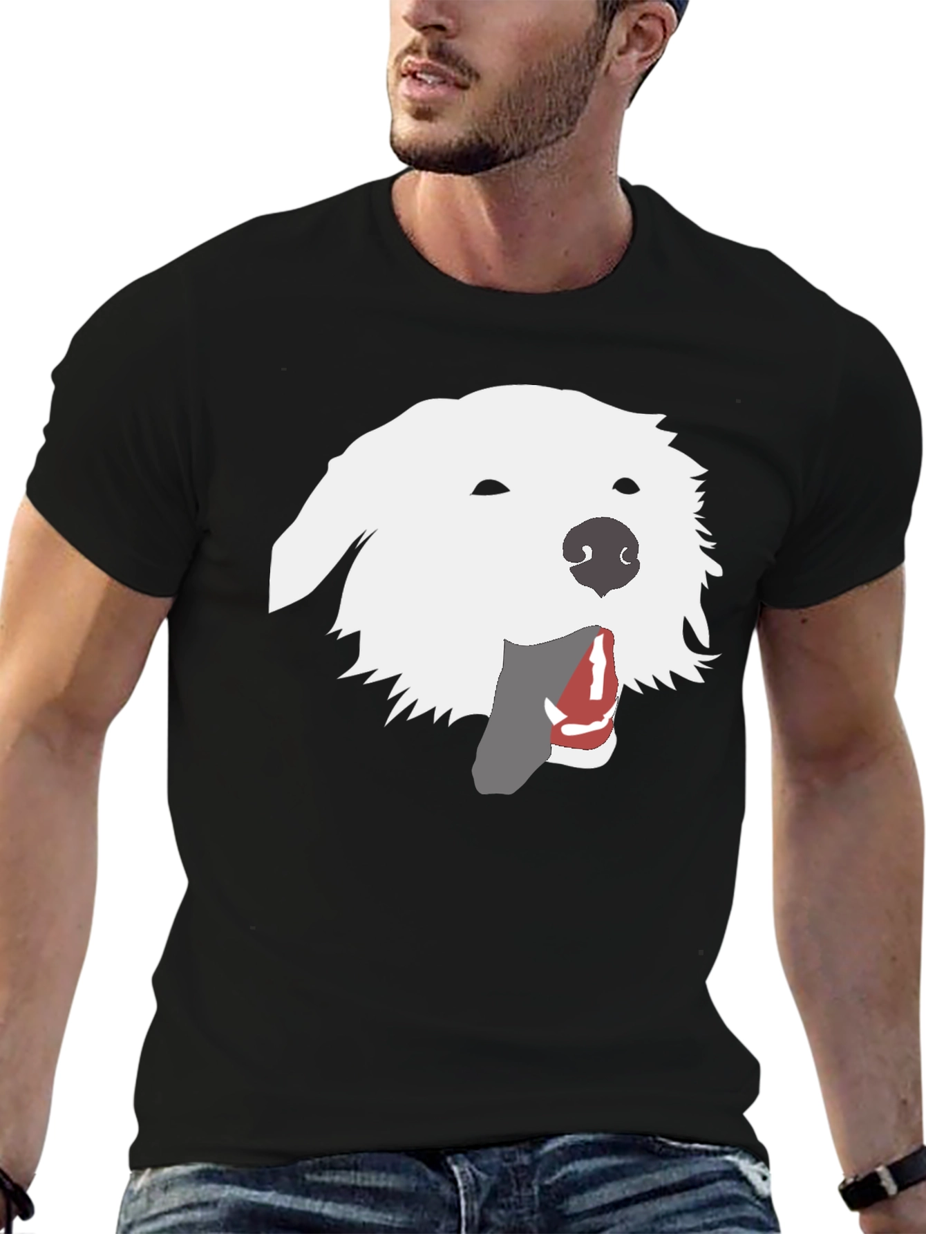 Dog Graphic Tee - Black T-Shirt