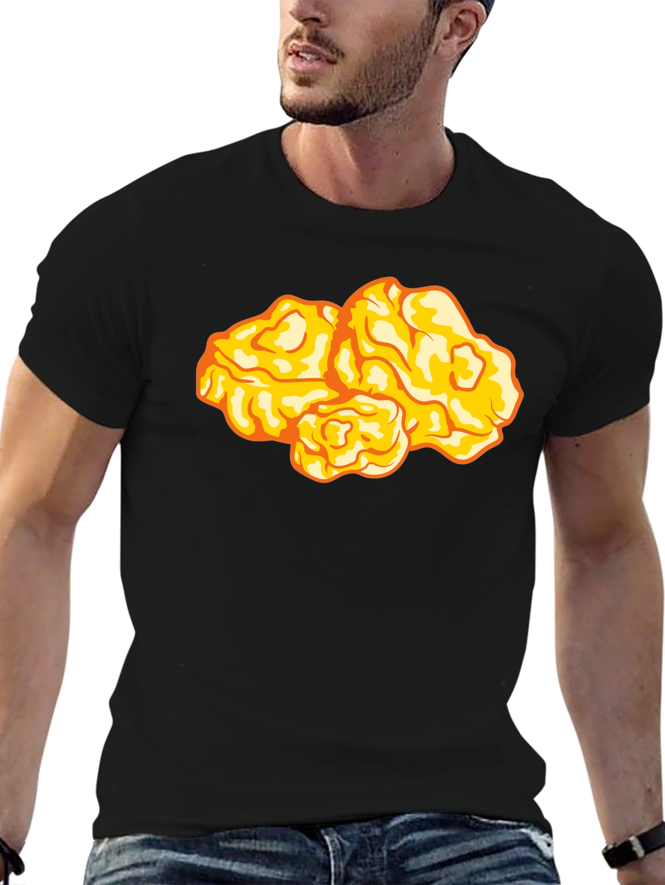 Funny Chicken Nugget Graphic T-Shirt - Foodie Fashion