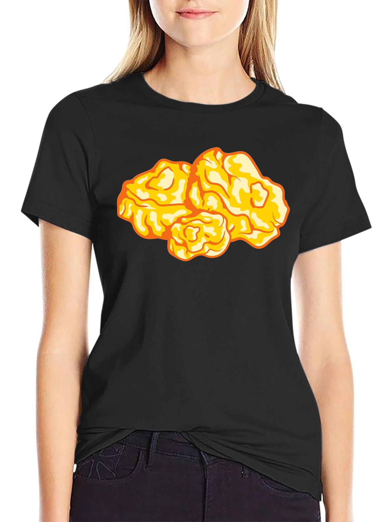 Funny Chicken Nugget Graphic T-Shirt - Foodie Fashion