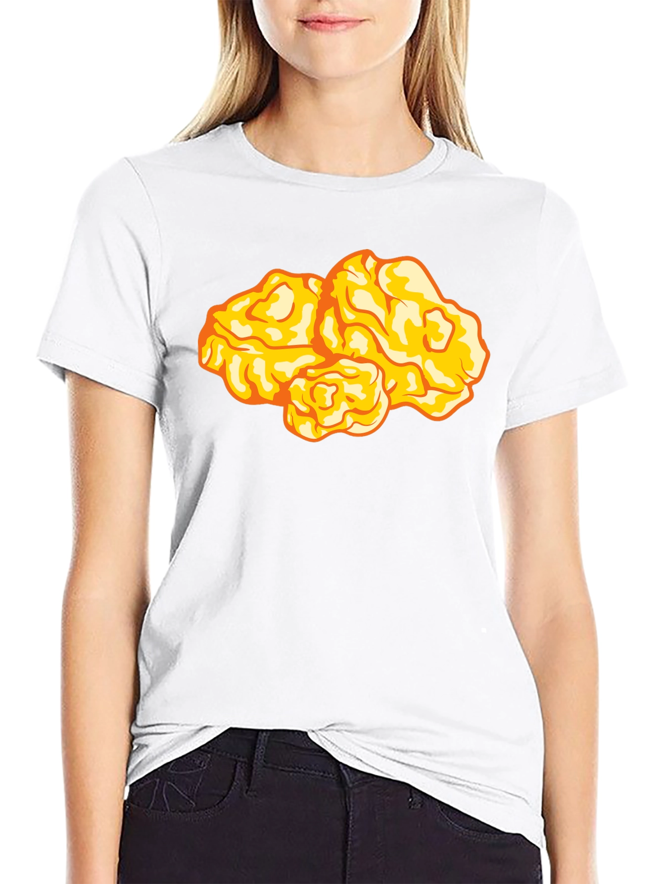 Funny Chicken Nugget Graphic T-Shirt - Foodie Fashion