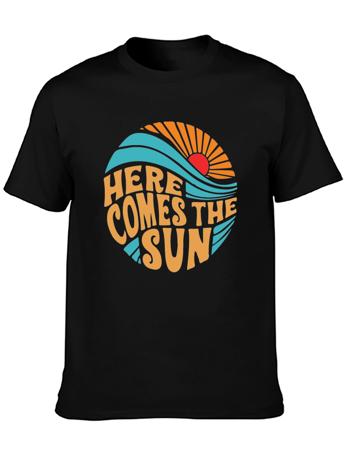 Here Comes the Sun Graphic Tee - Retro Style