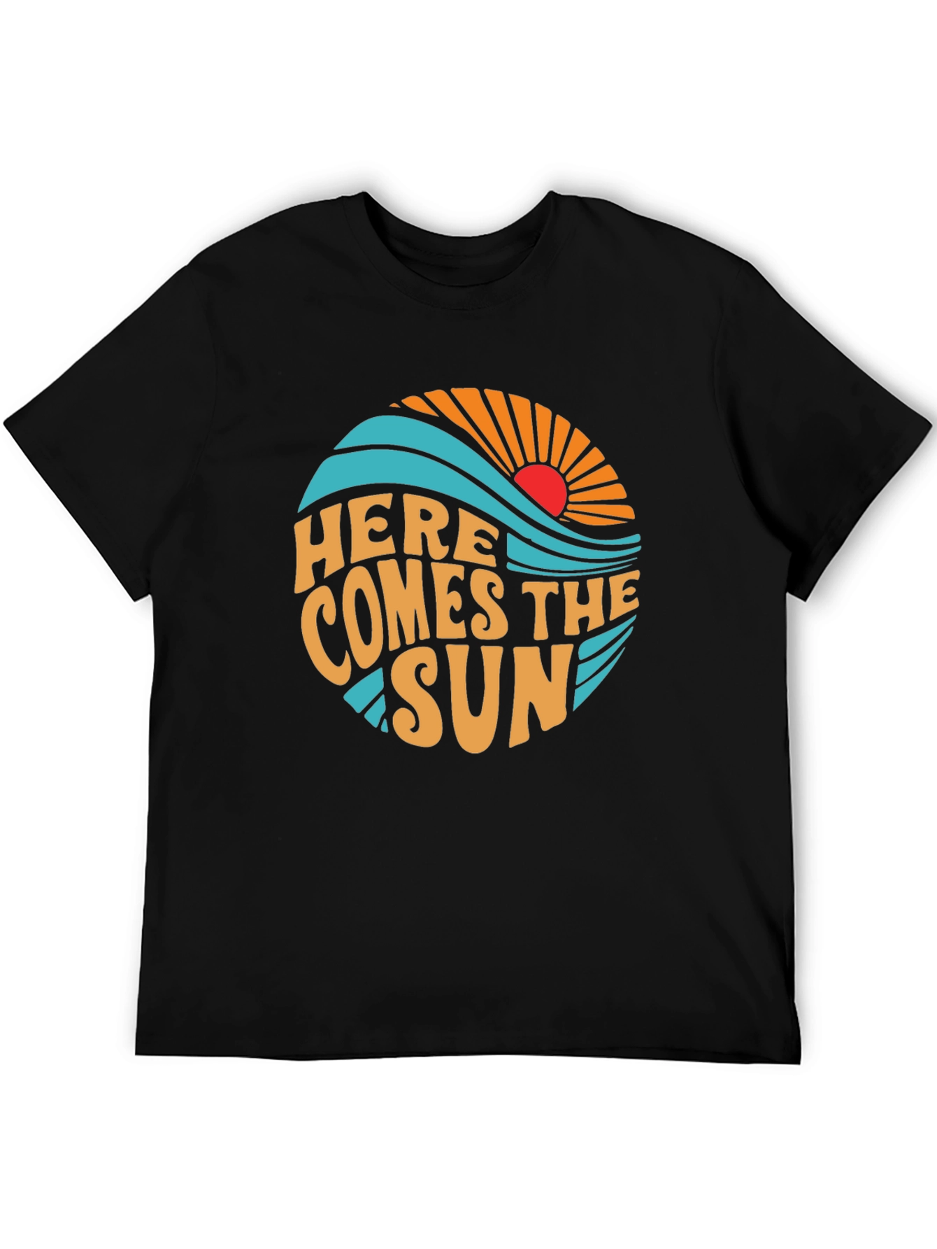Here Comes the Sun Graphic Tee - Retro Style