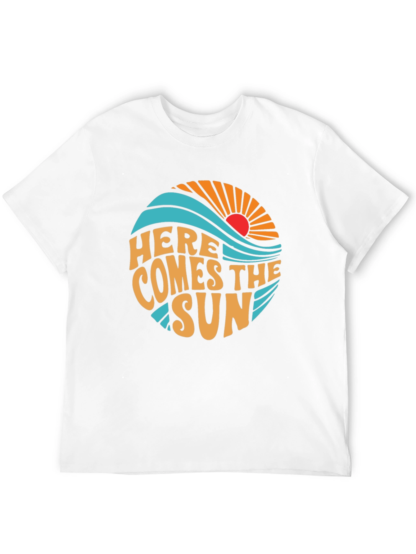 Here Comes the Sun Graphic Tee - Retro Style