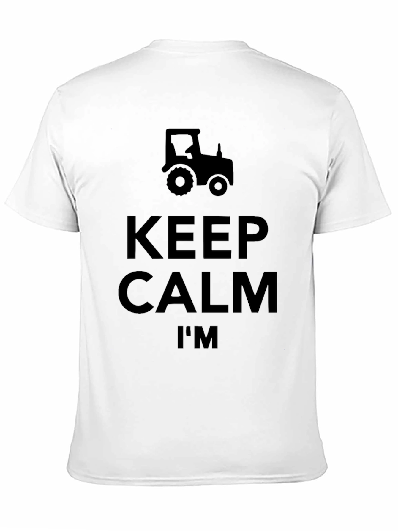 Keep Calm Im A Farmer Black T-Shirt