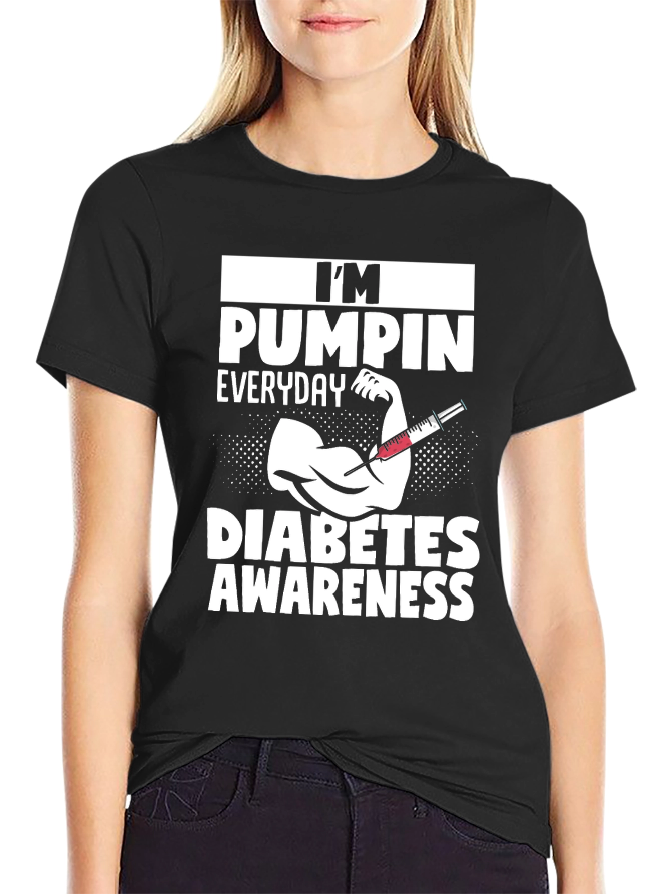 Diabetes Awareness T-Shirt - Im Pumping Everyday