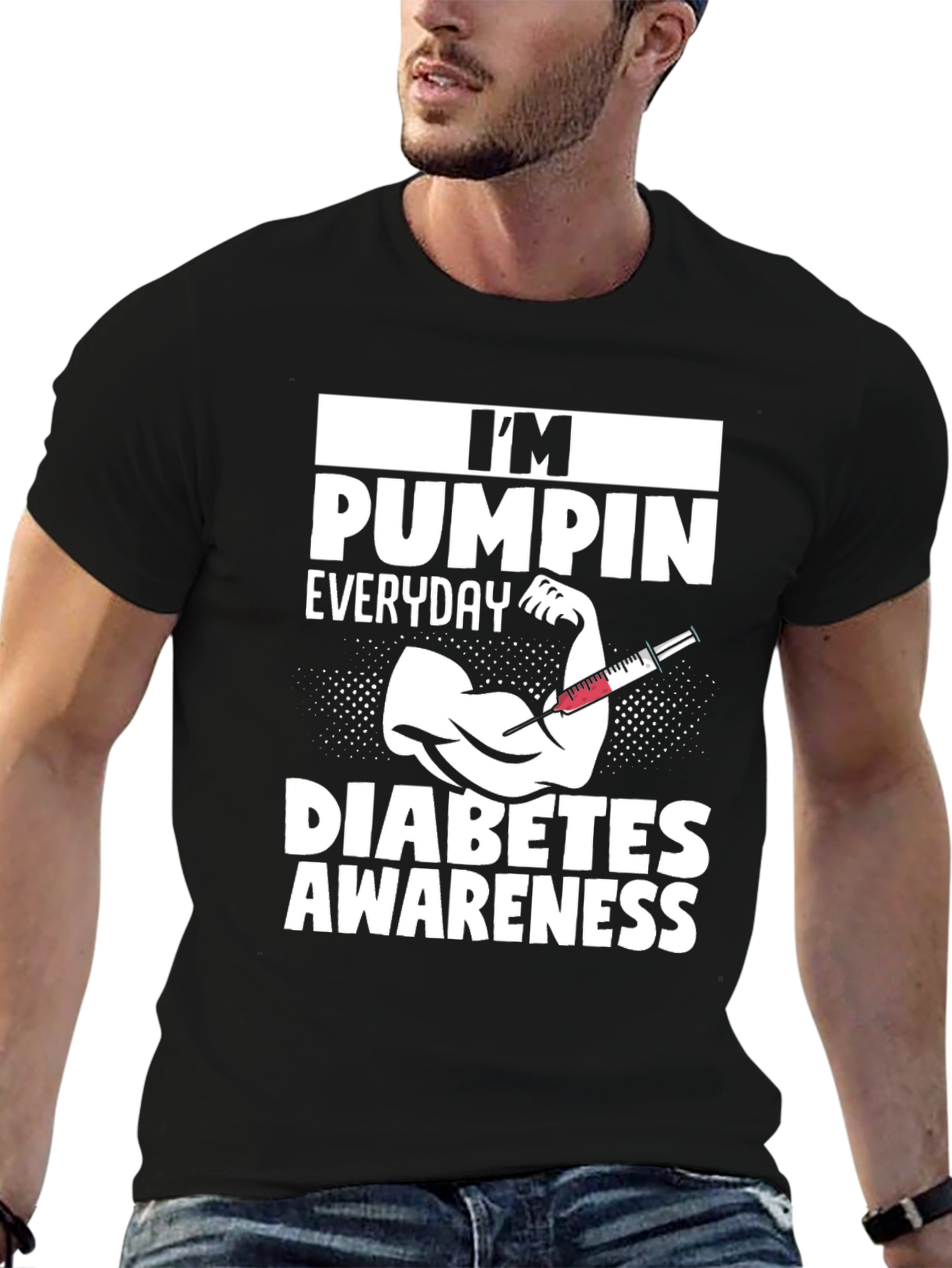 Diabetes Awareness T-Shirt - Im Pumping Everyday
