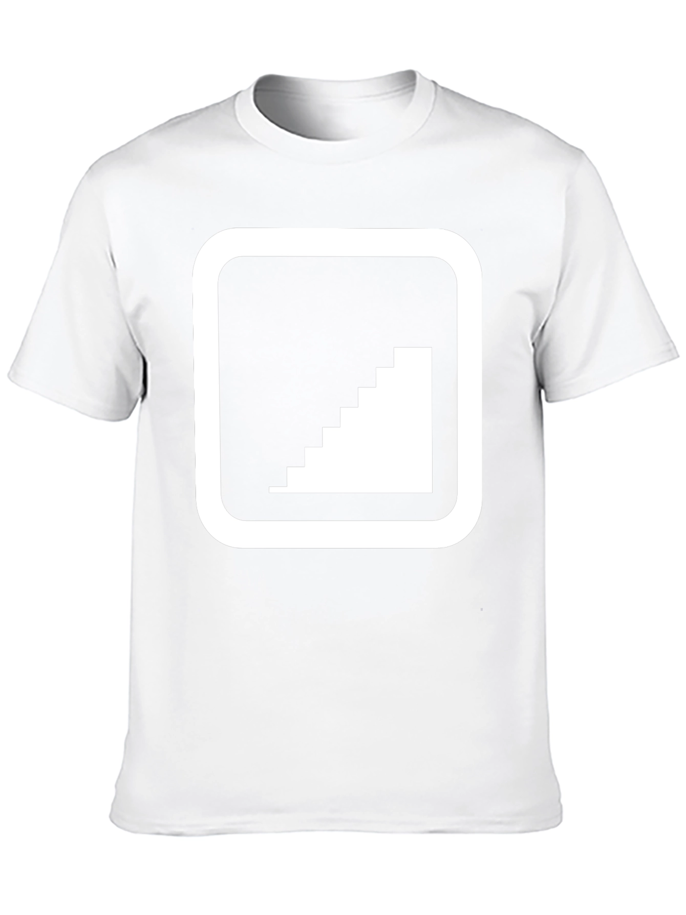 Pixel Staircase Graphic Tee - Modern Comfort