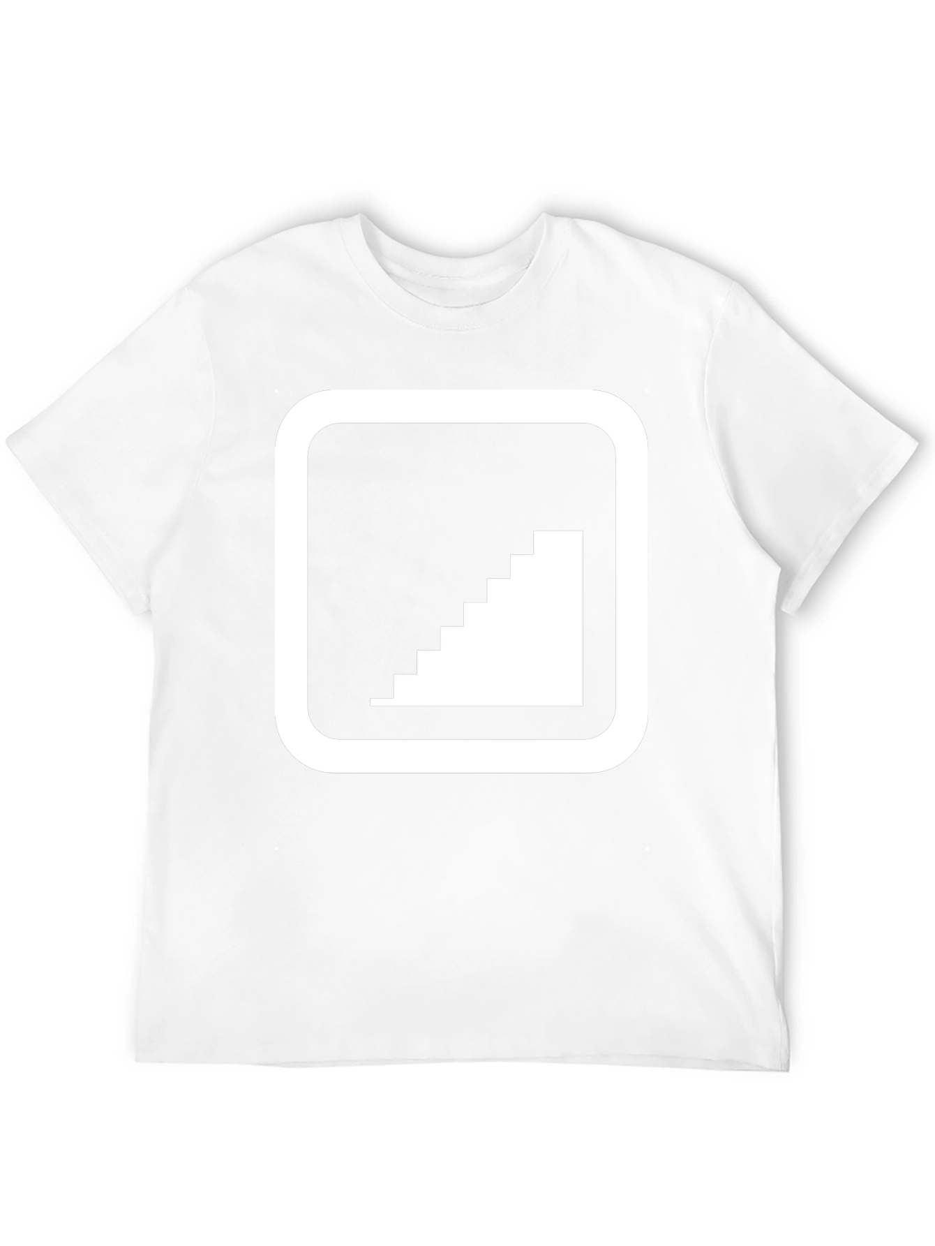 Pixel Staircase Graphic Tee - Modern Comfort