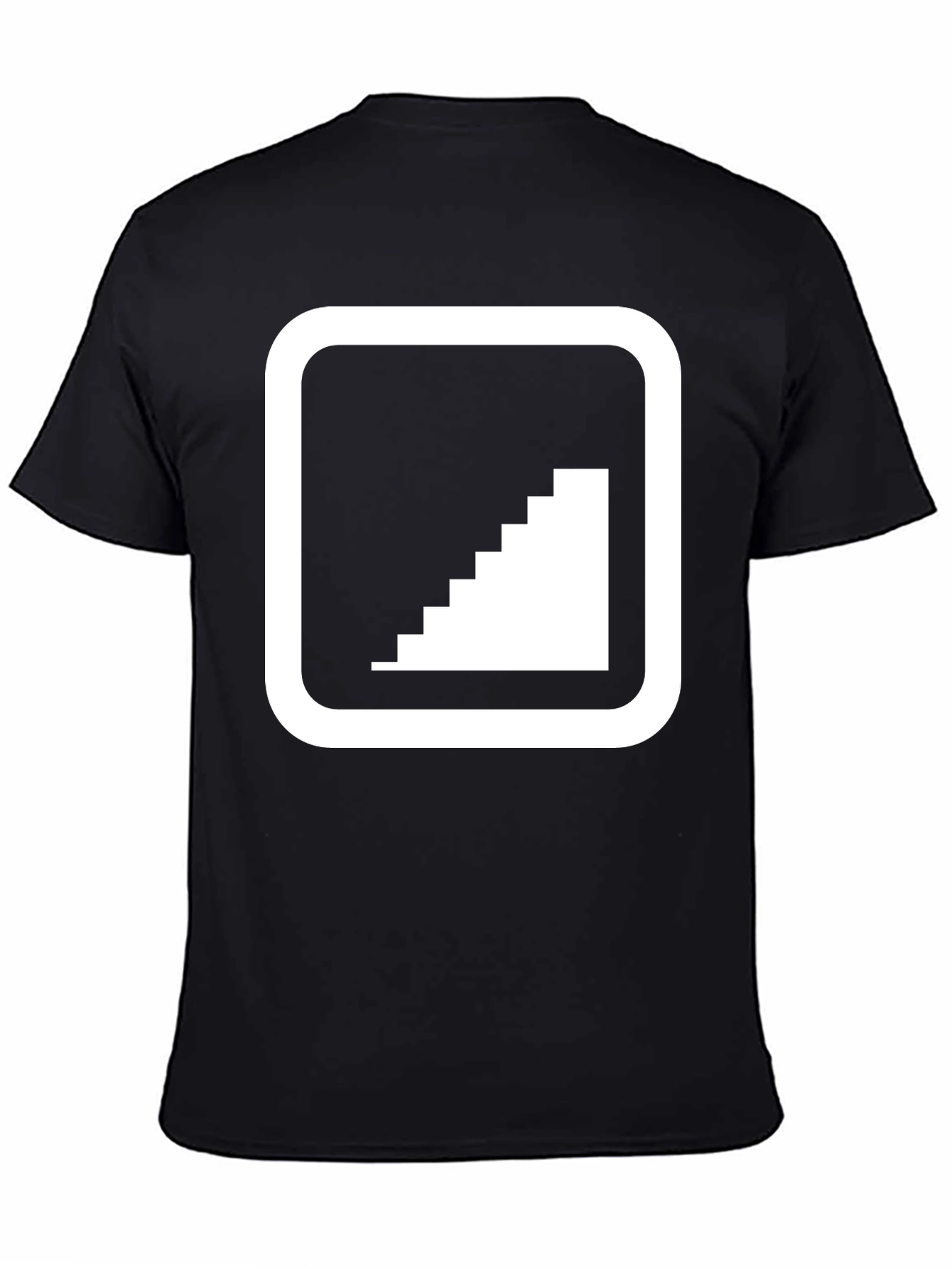 Pixel Staircase Graphic Tee - Modern Comfort