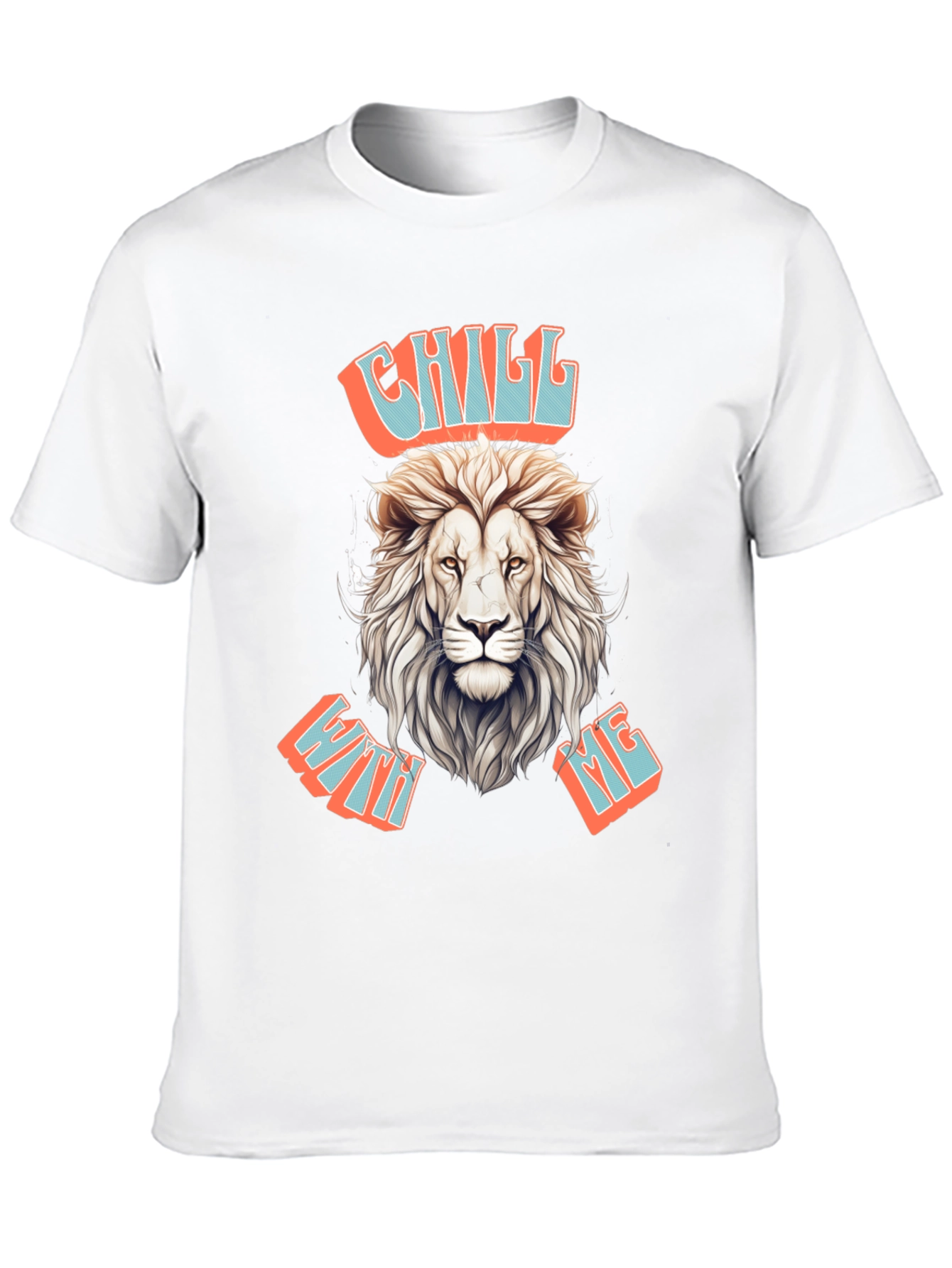 Chill With Me Lion Graphic Tee