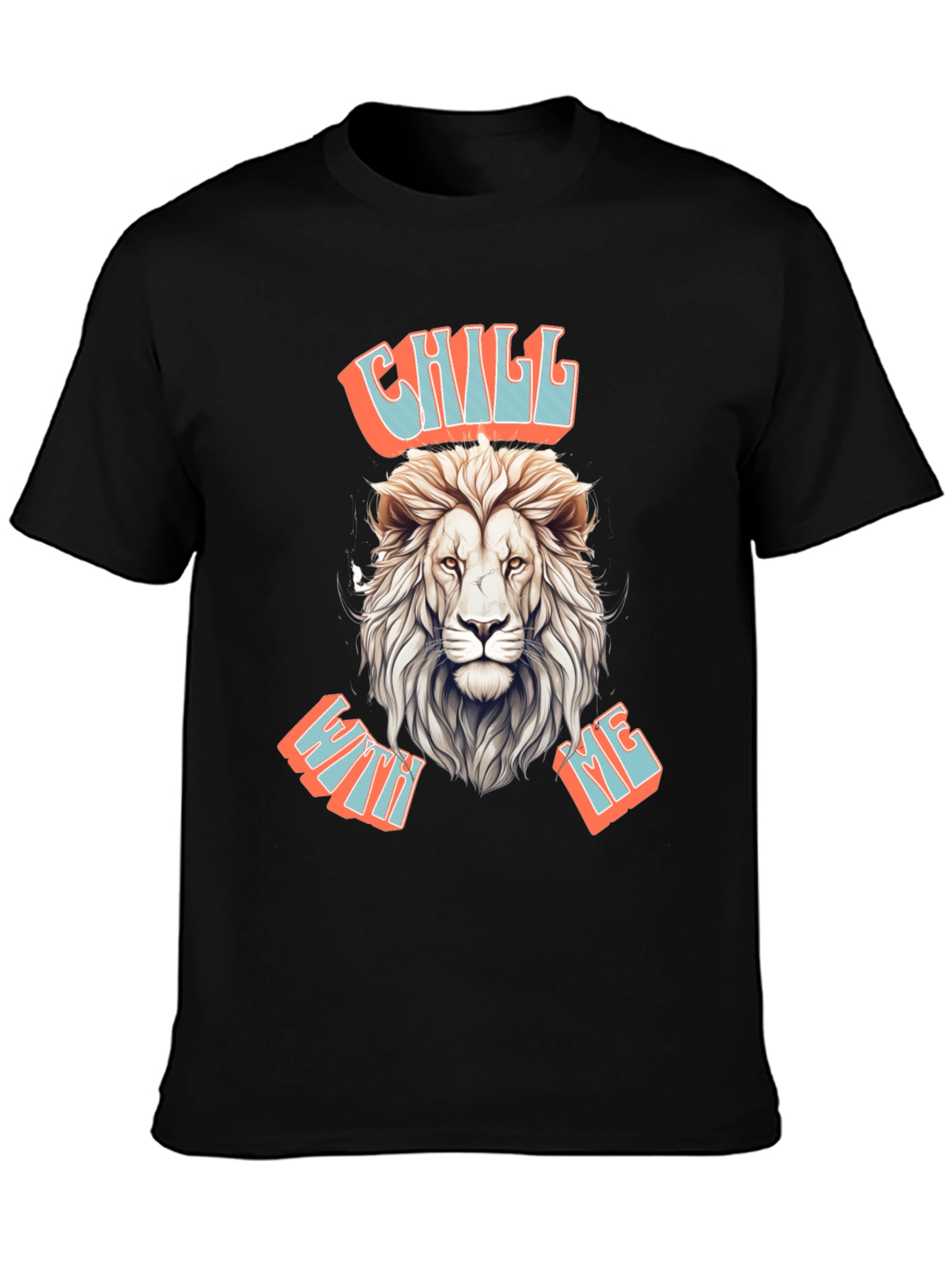 Chill With Me Lion Graphic Tee