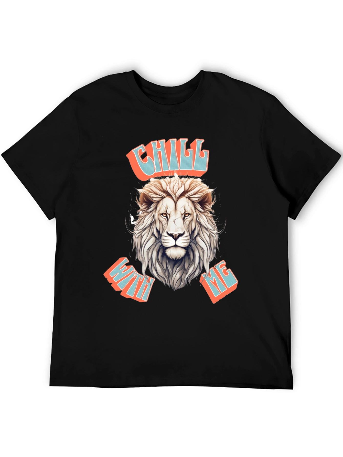 Chill With Me Lion Graphic Tee