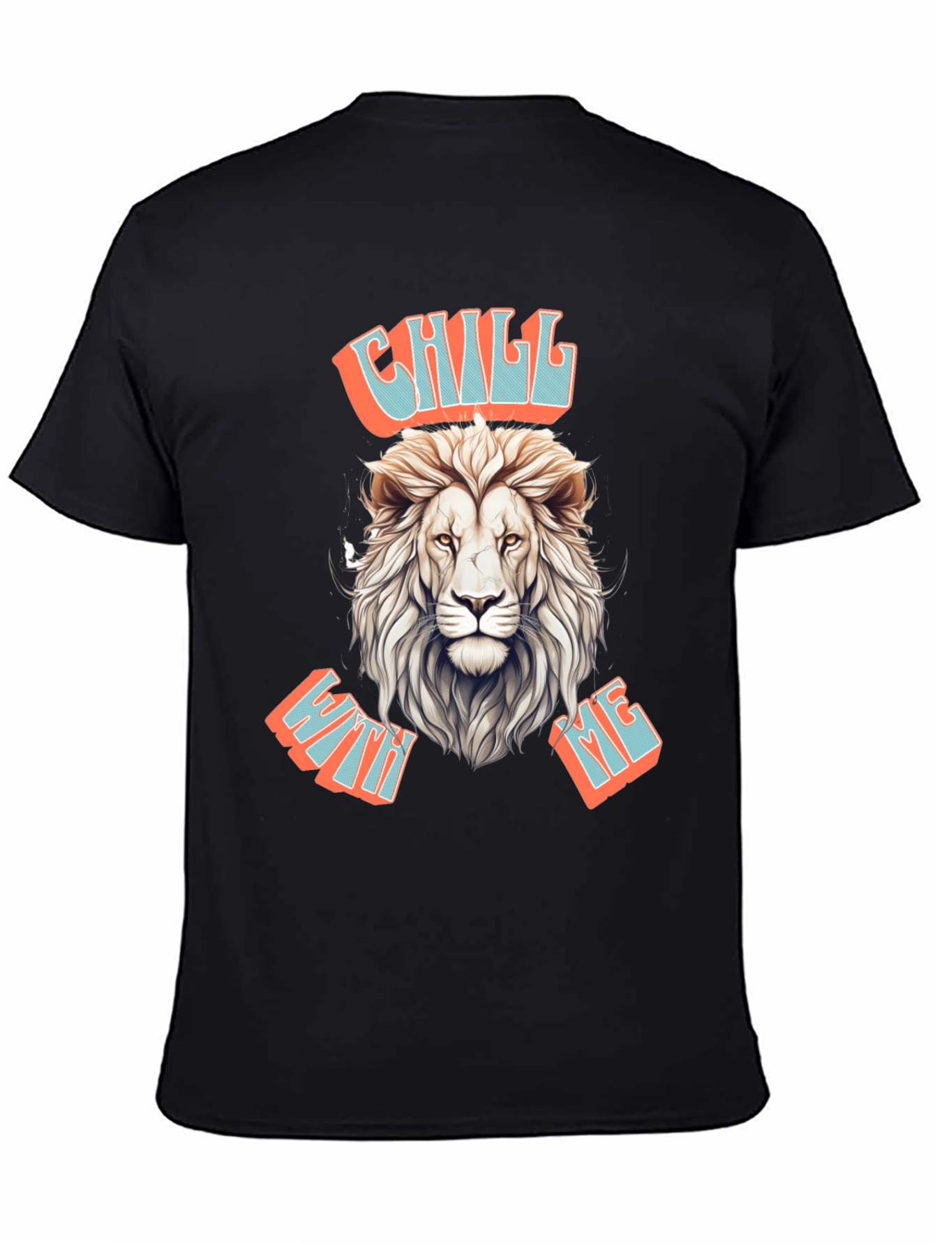 Chill With Me Lion Graphic Tee