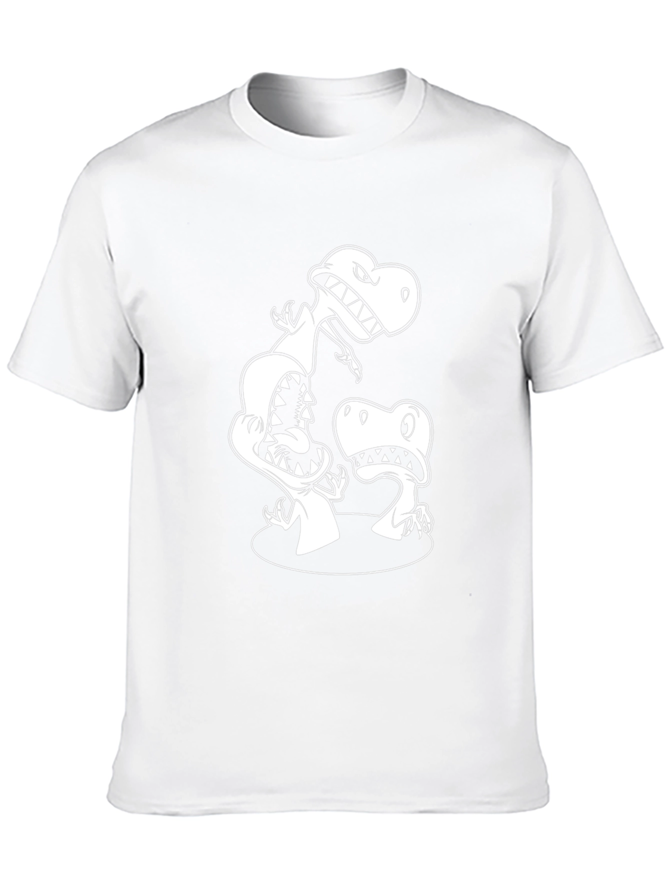 Dinosaur Graphic Print Black T-Shirt