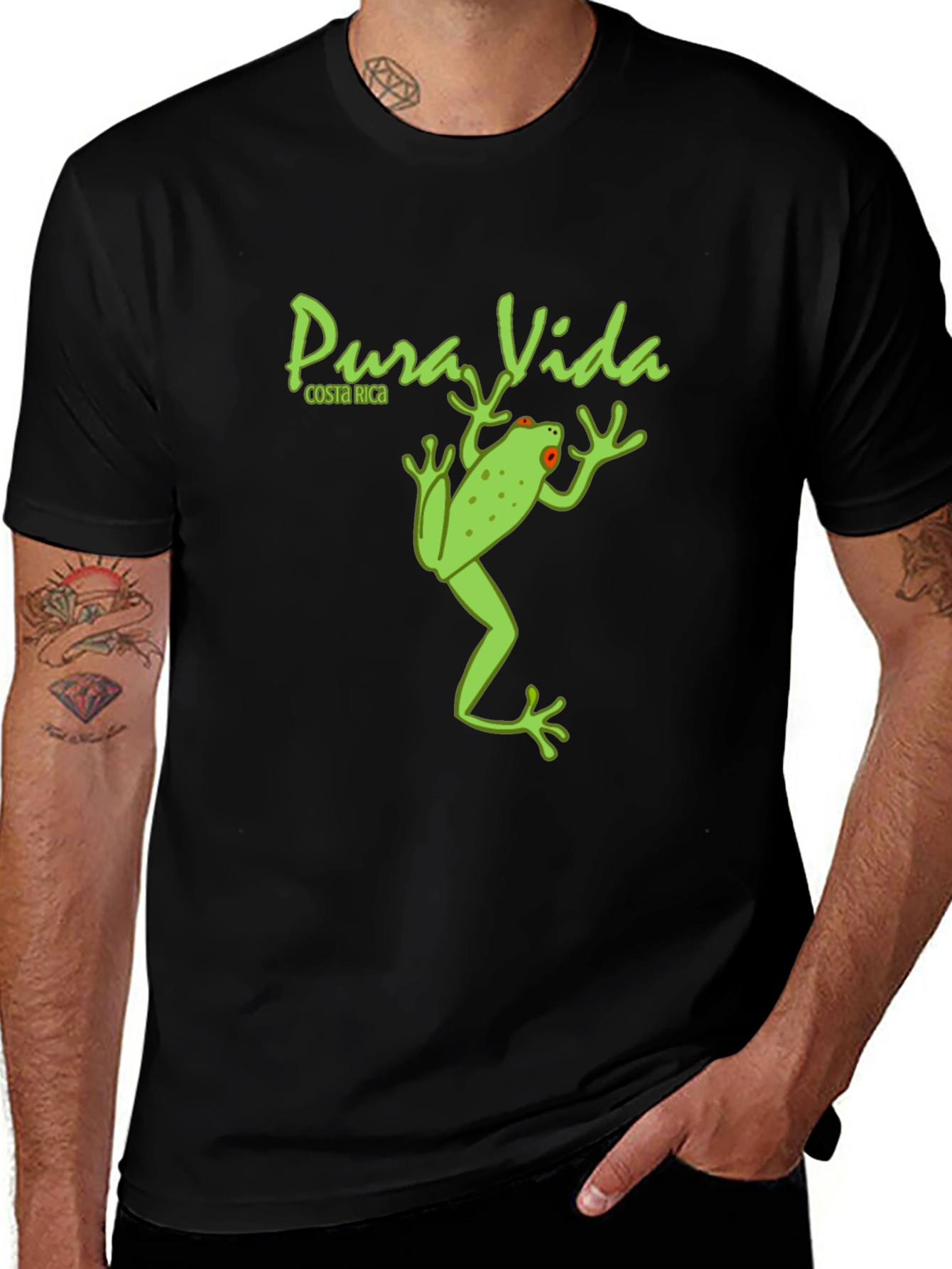 Pura Vida Costa Rica Frog Tee
