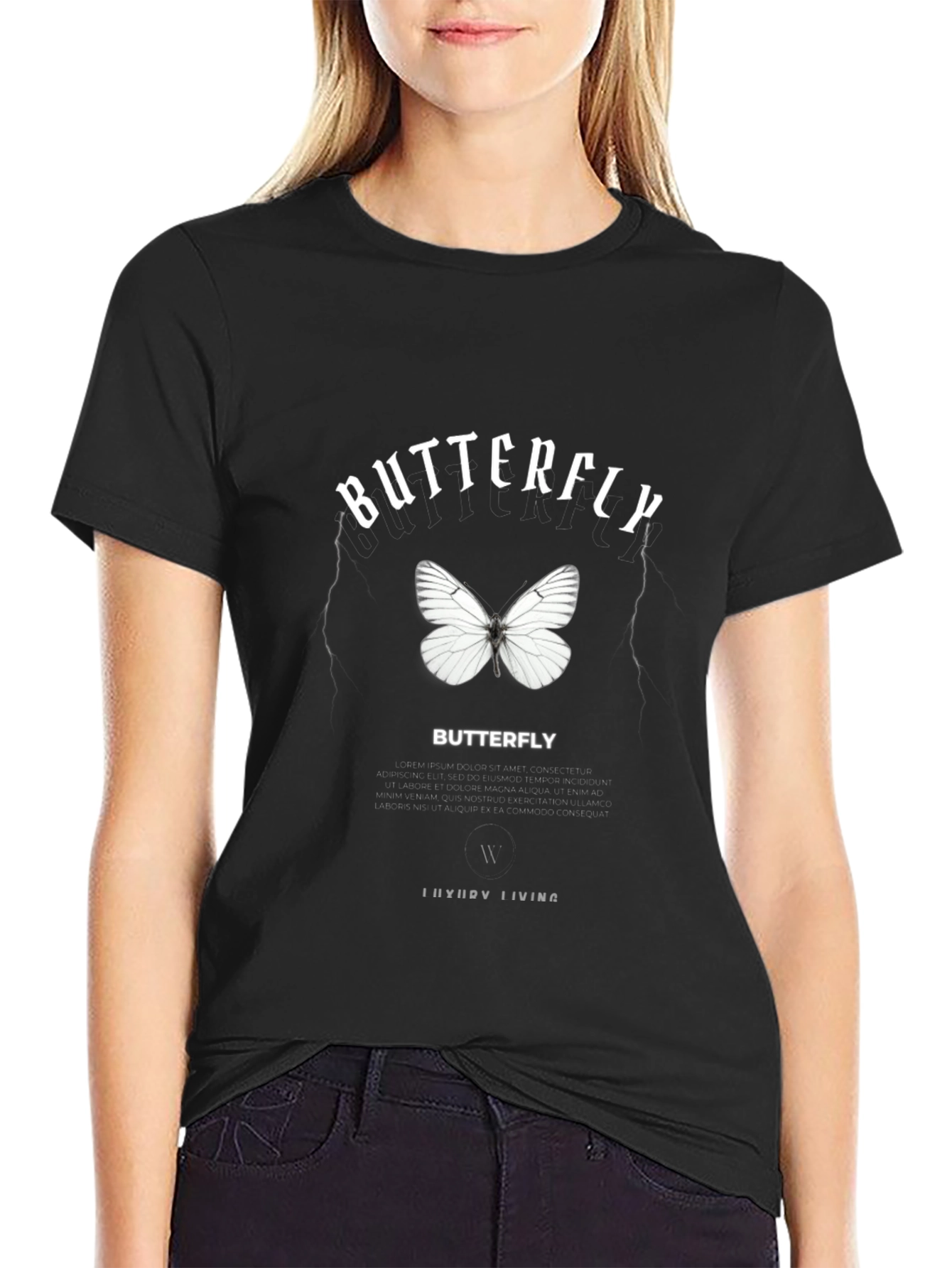 Butterfly Graphic Print Tee