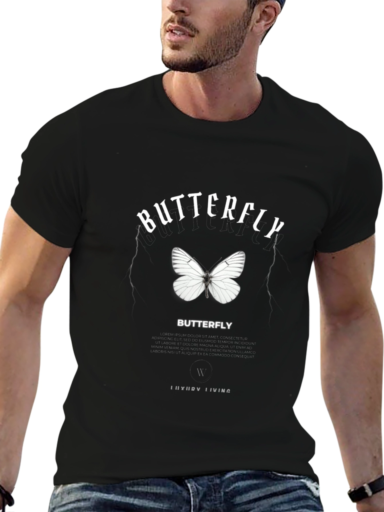 Butterfly Graphic Print Tee