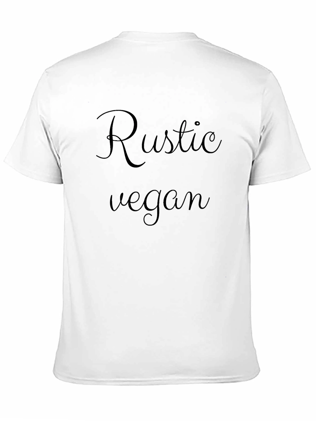 Rustic Vegan Black T-Shirt