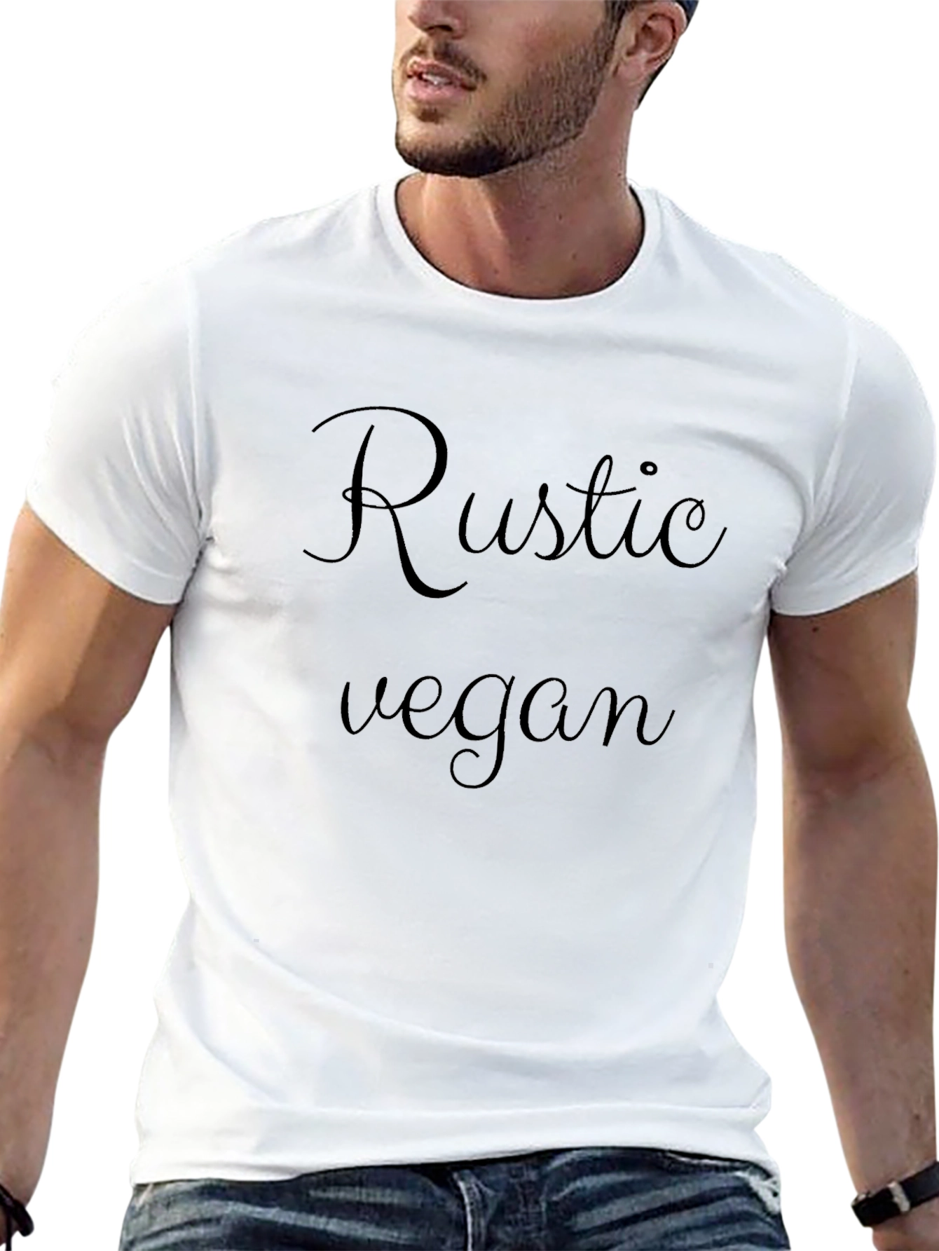 Rustic Vegan Black T-Shirt