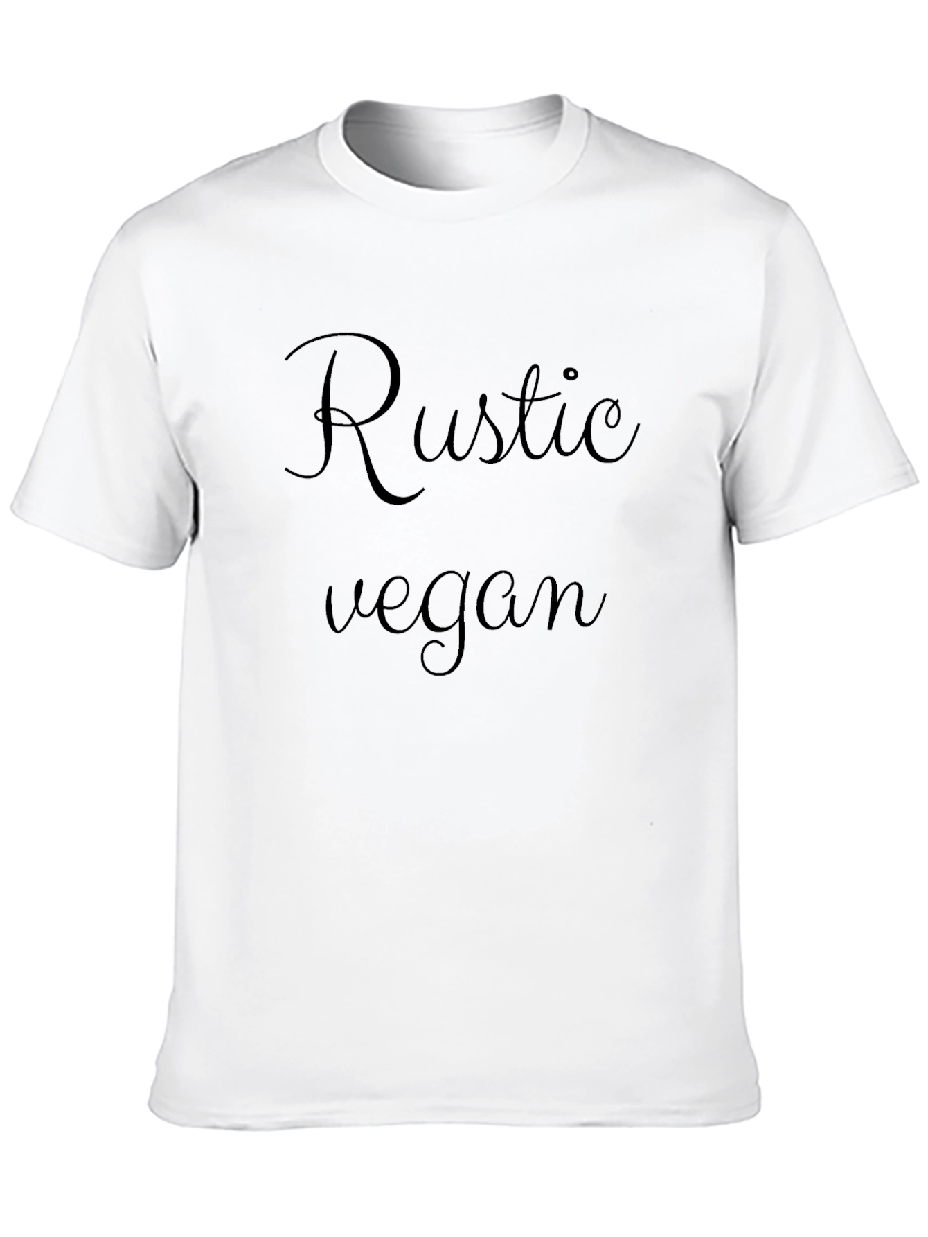 Rustic Vegan Black T-Shirt
