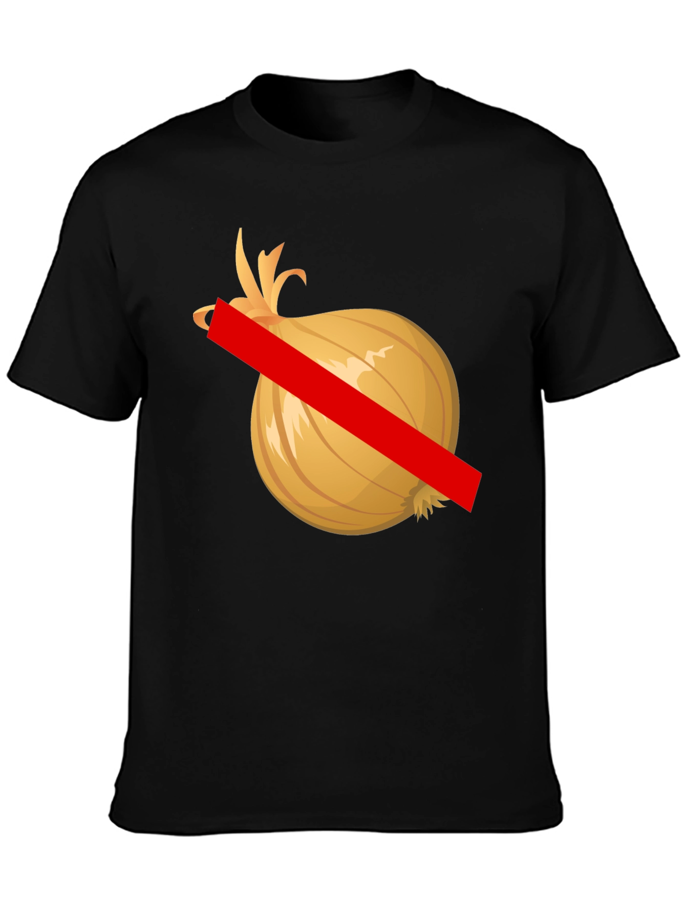 No Onion Black T-Shirt - Graphic Tee