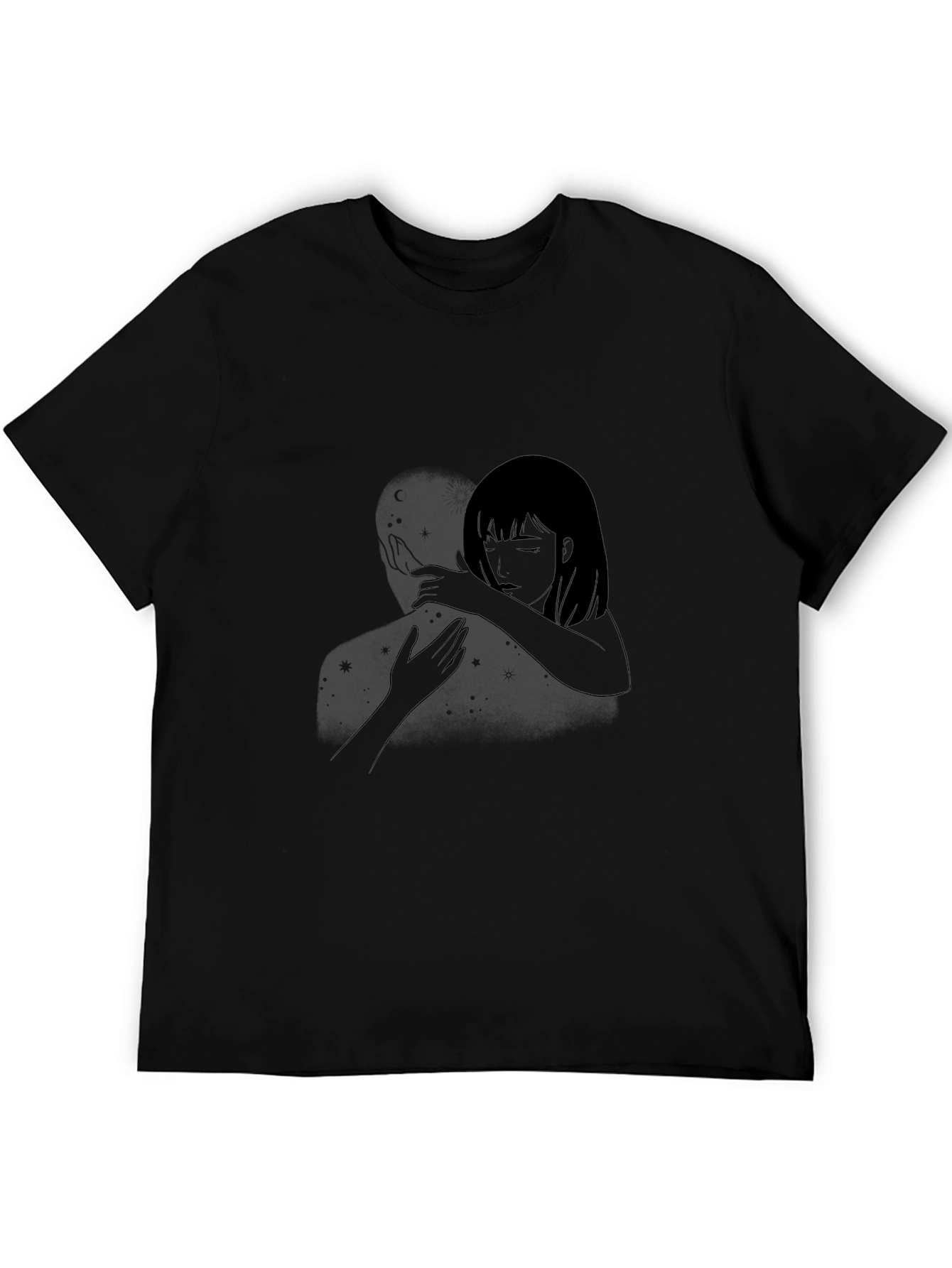 Embrace Graphic Tee - Stylish Black Comfort