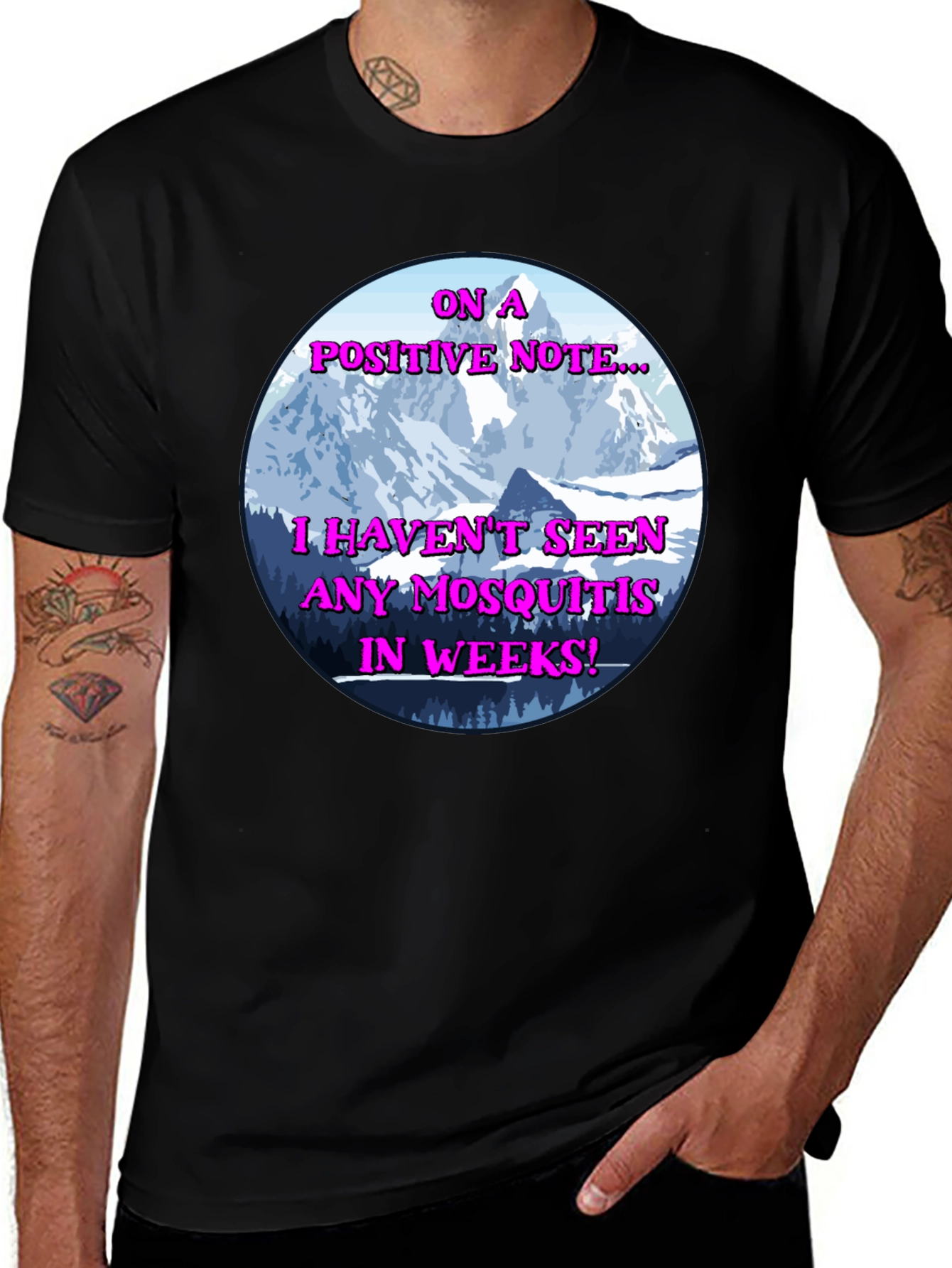 On A Positive Note Graphic T-Shirt