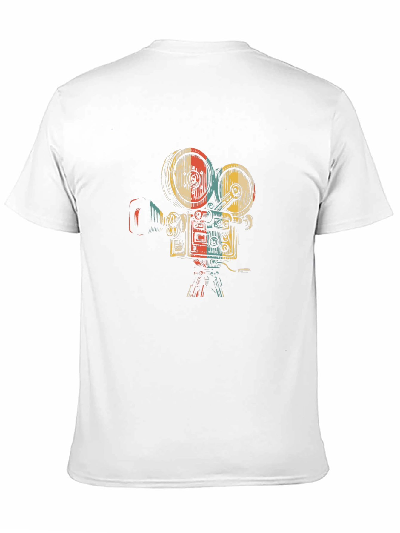 Retro Film Camera Graphic Tee - Black