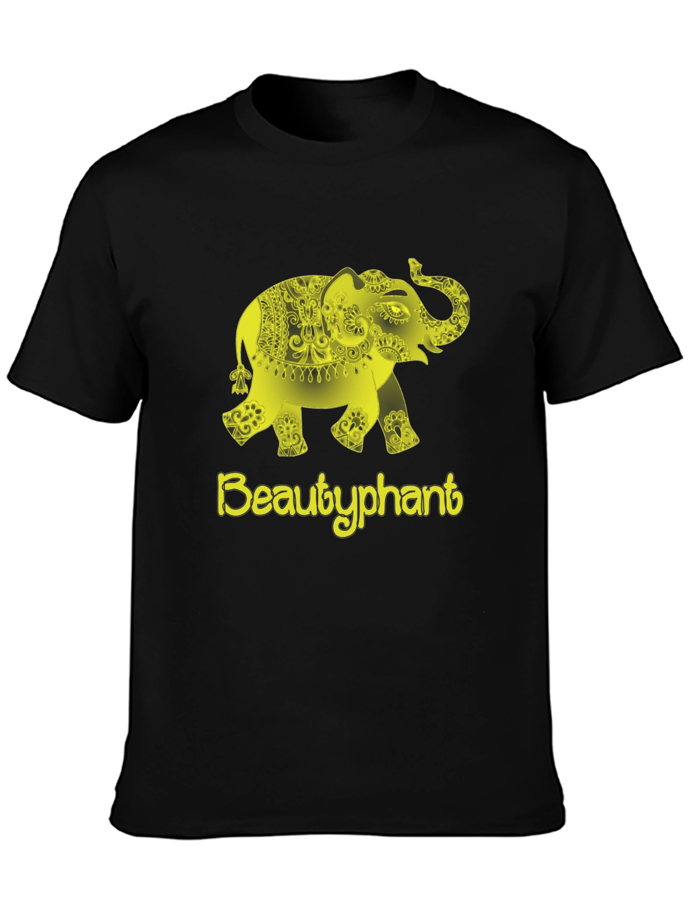 Beautyphant Black T-Shirt - Elephant Graphic Tee