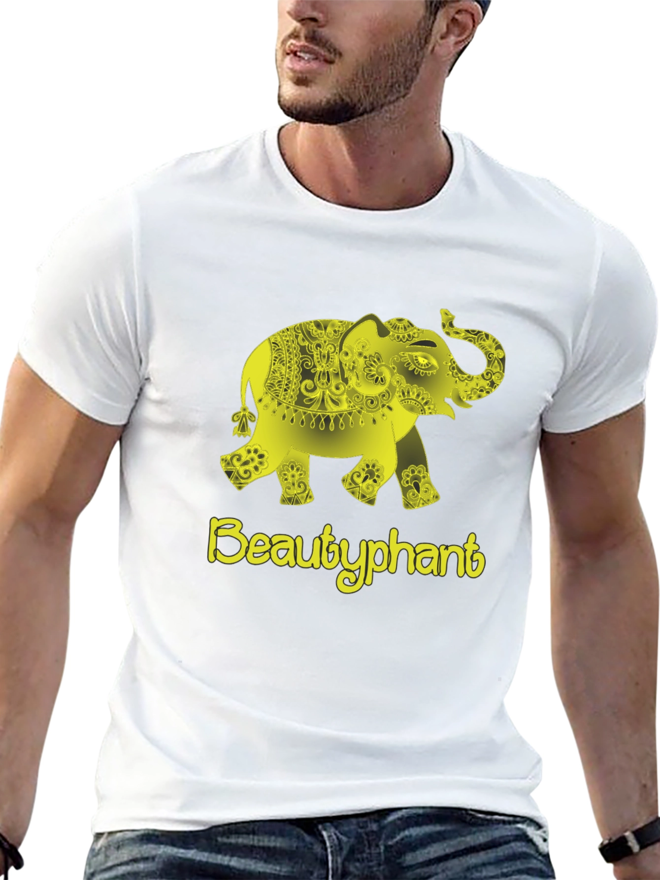 Beautyphant Black T-Shirt - Elephant Graphic Tee
