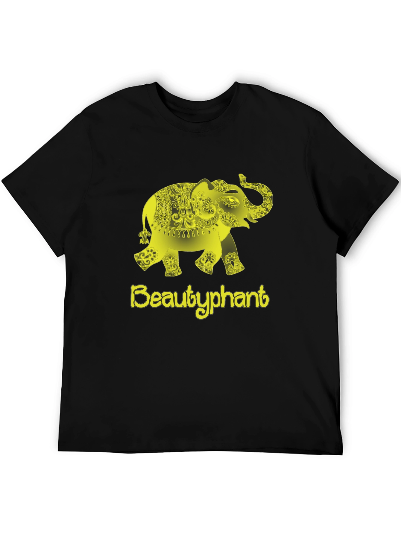 Beautyphant Black T-Shirt - Elephant Graphic Tee