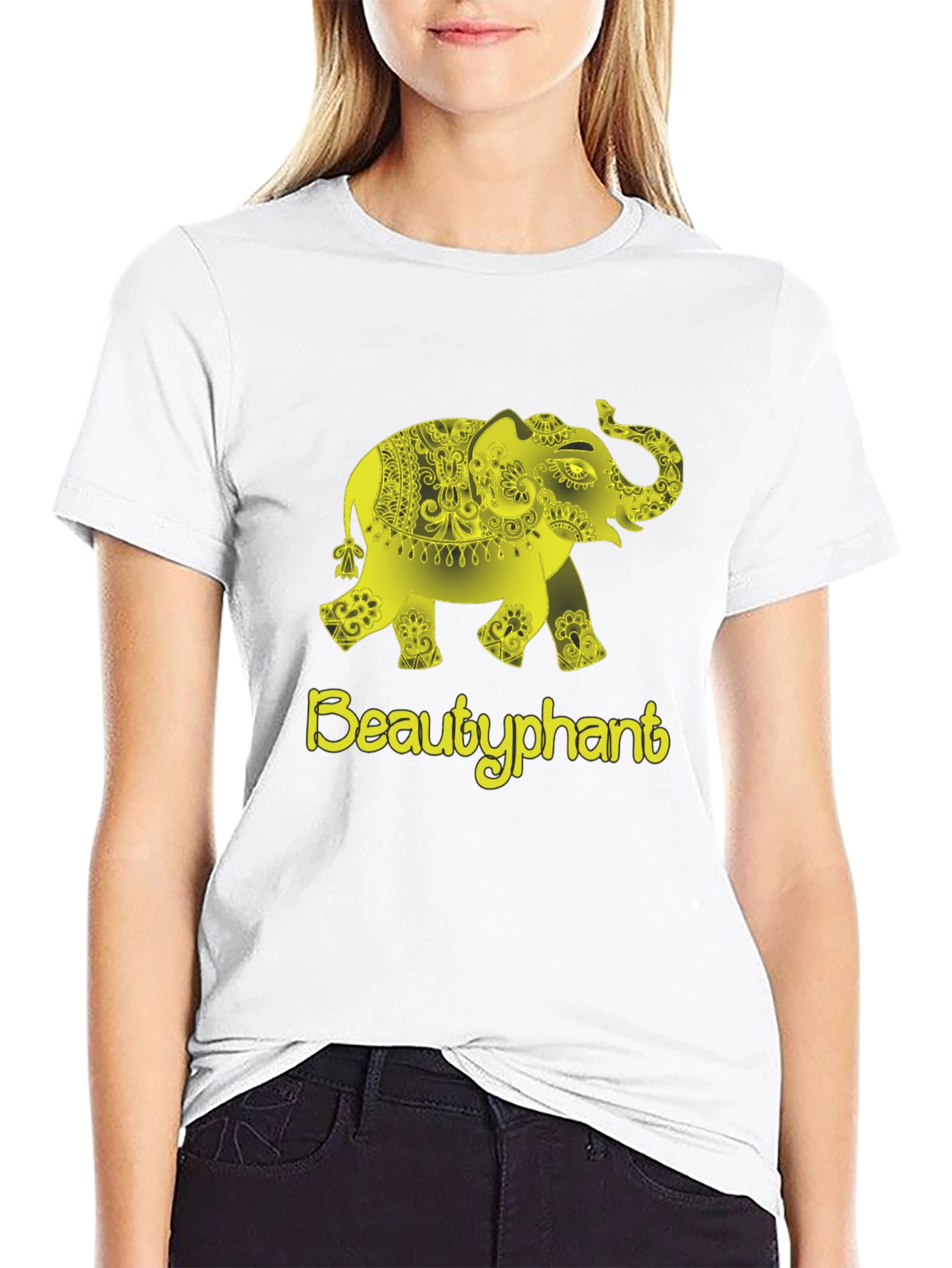 Beautyphant Black T-Shirt - Elephant Graphic Tee