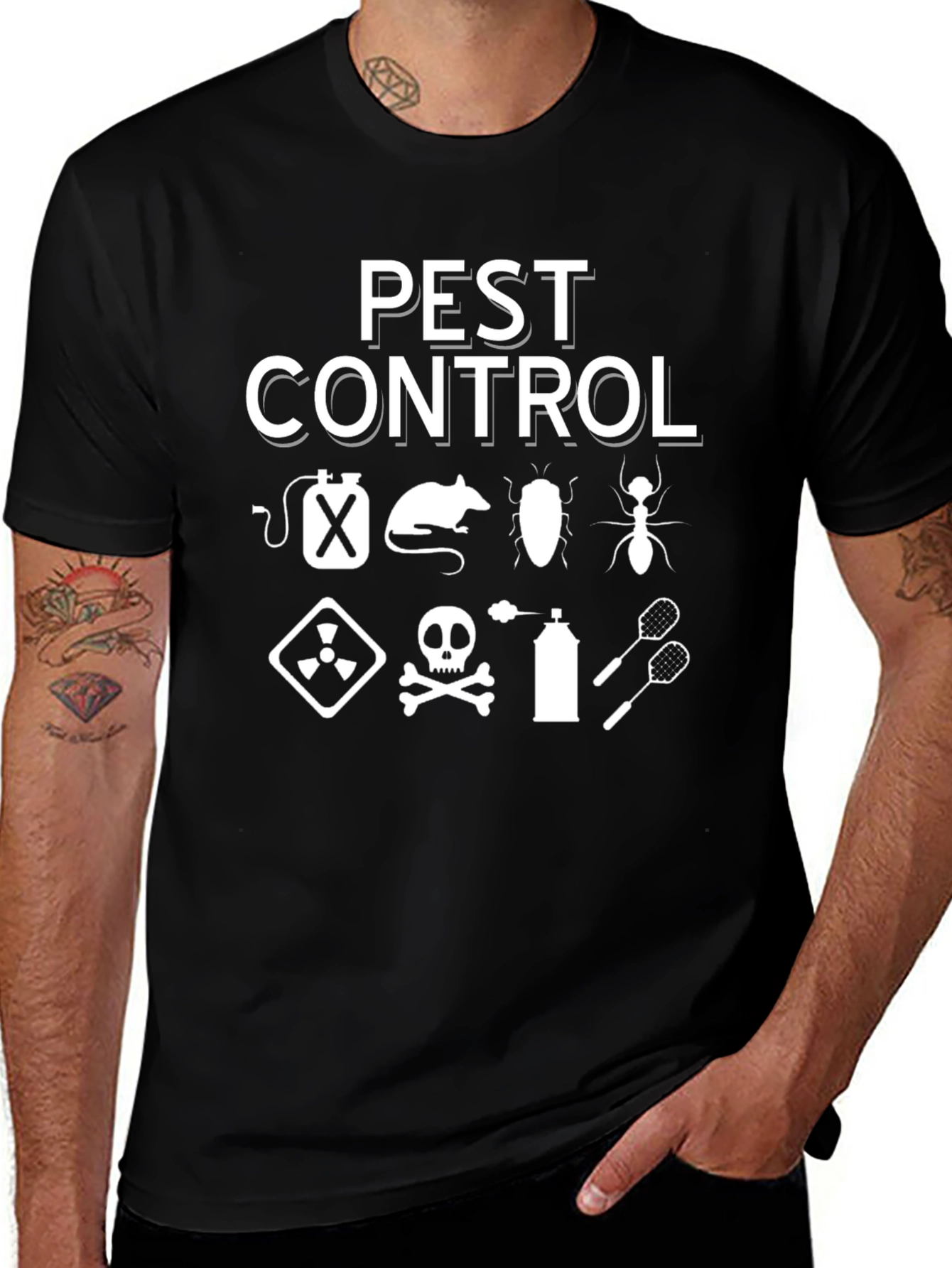 Pest Control Graphic T-Shirt - Exterminate Pests!