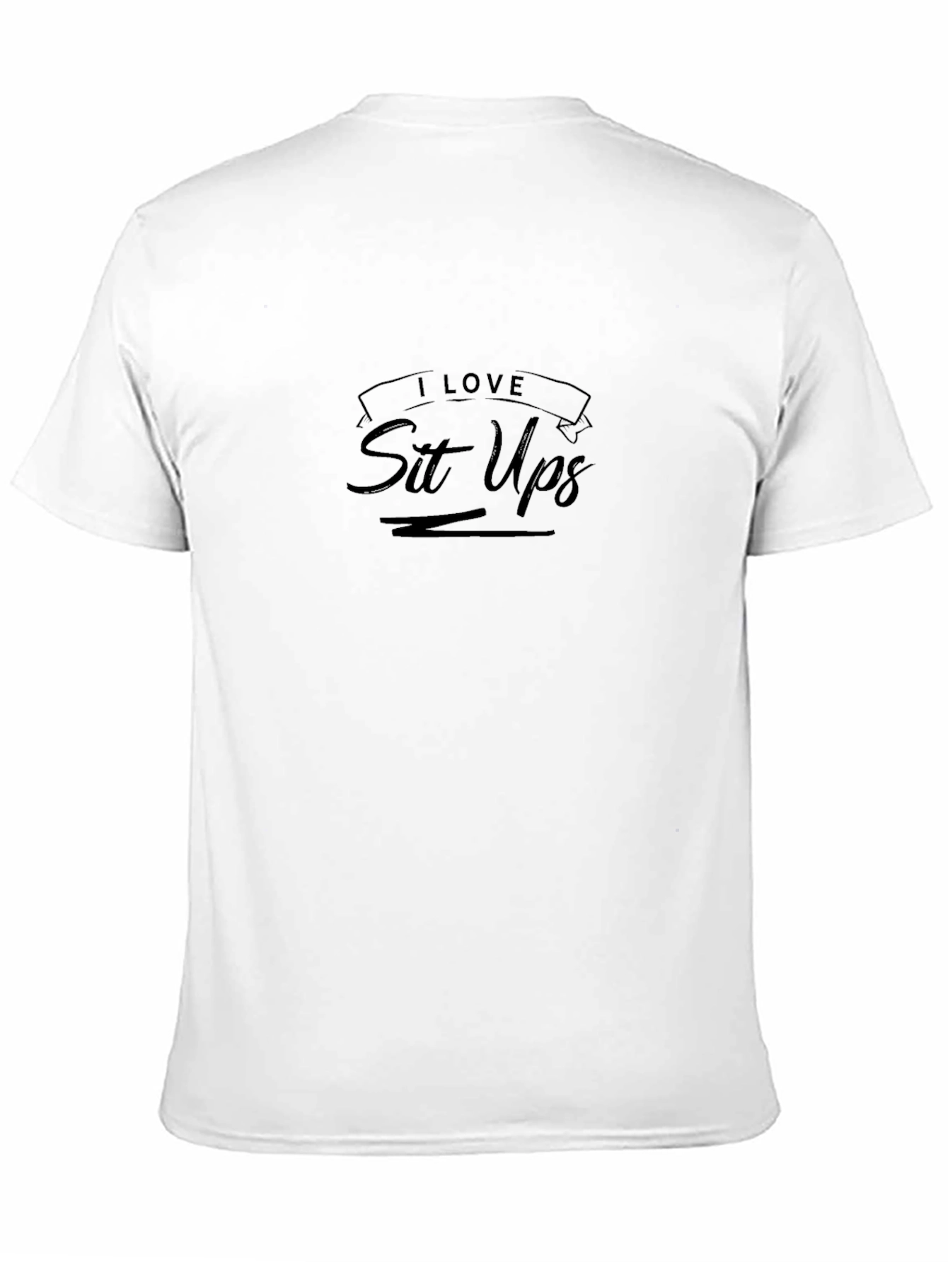 I Love Sit Ups Black Graphic Tee