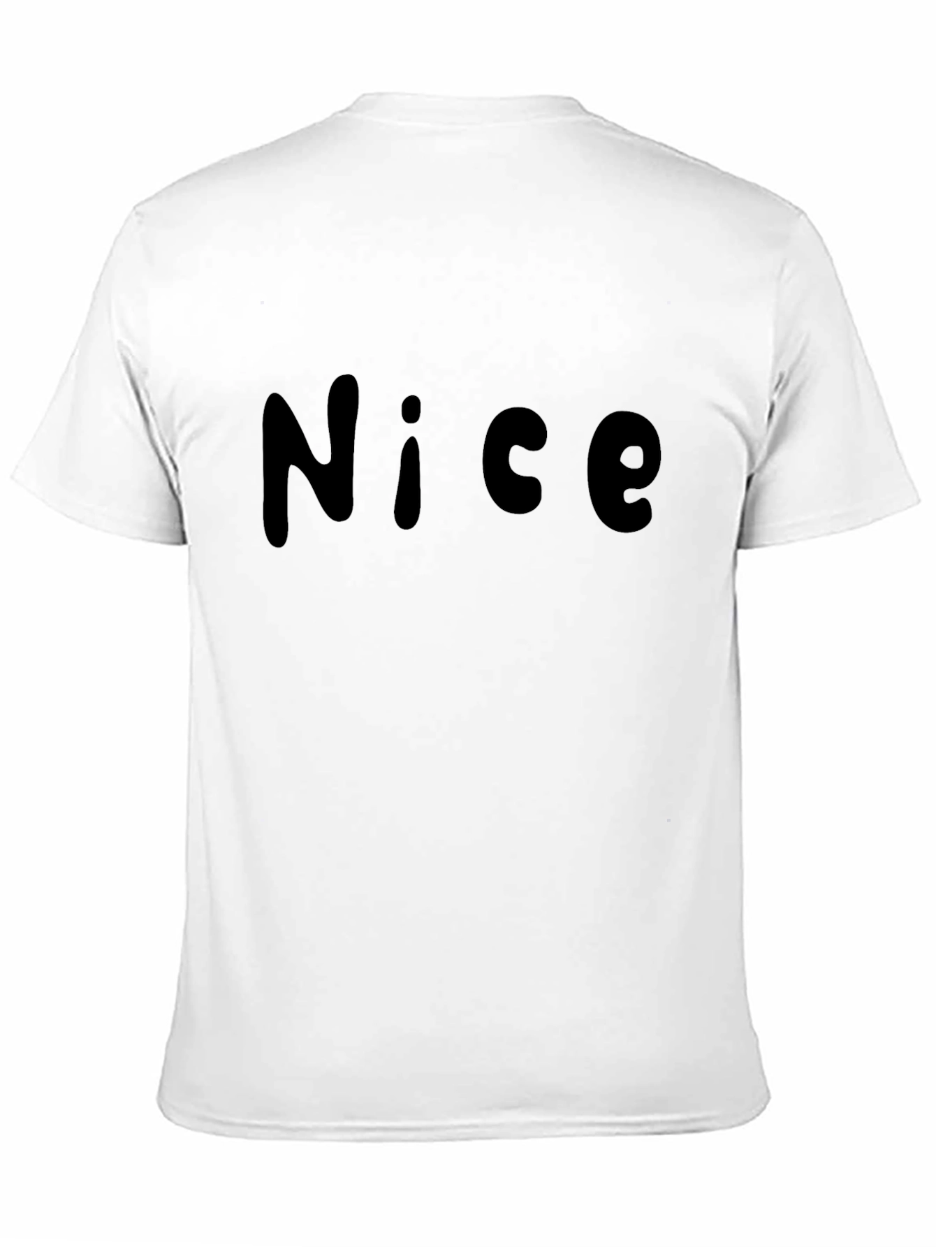 Nice Graphic T-Shirt - Black Casual Tee