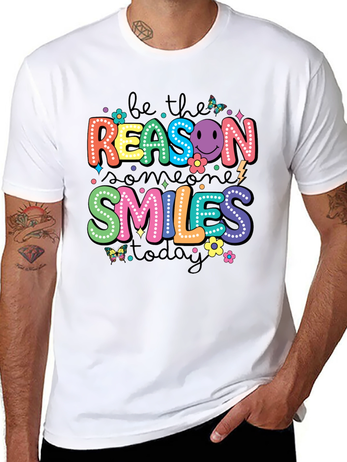 Be the Reason Someone Smiles Today Black T-Shirt